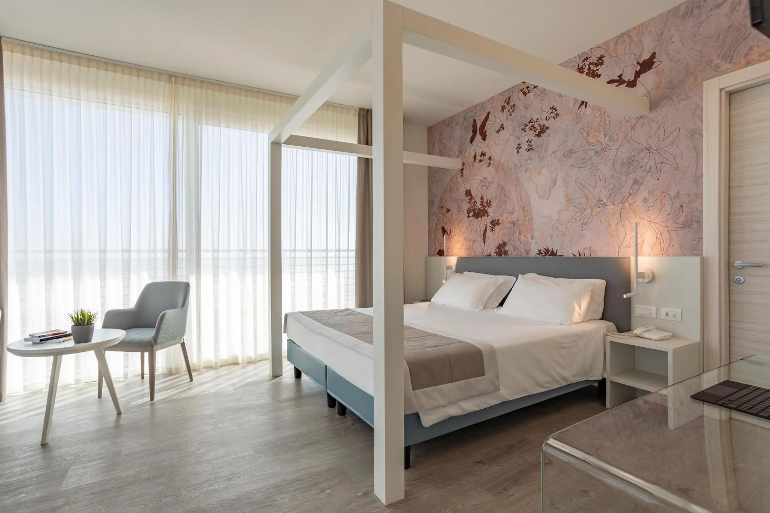 Bed in Hotel Doriana