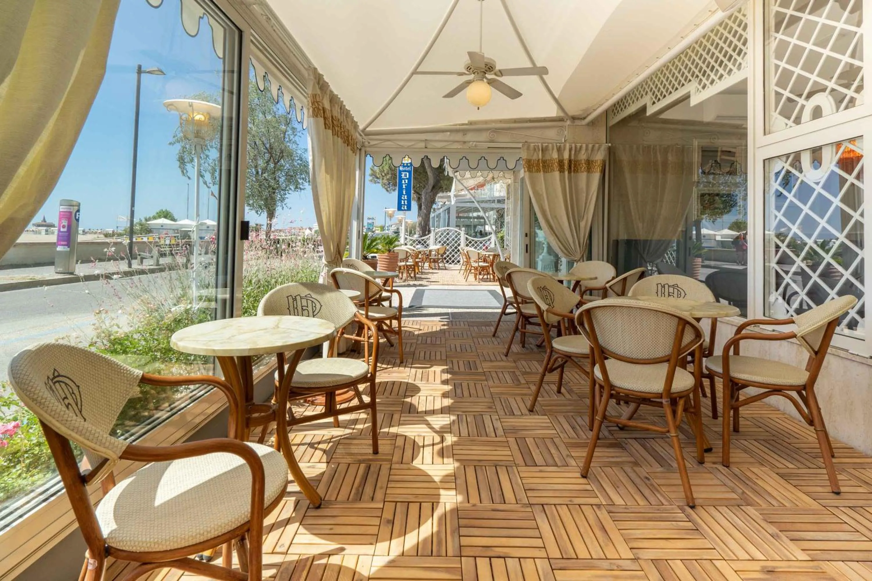 Patio in Hotel Doriana
