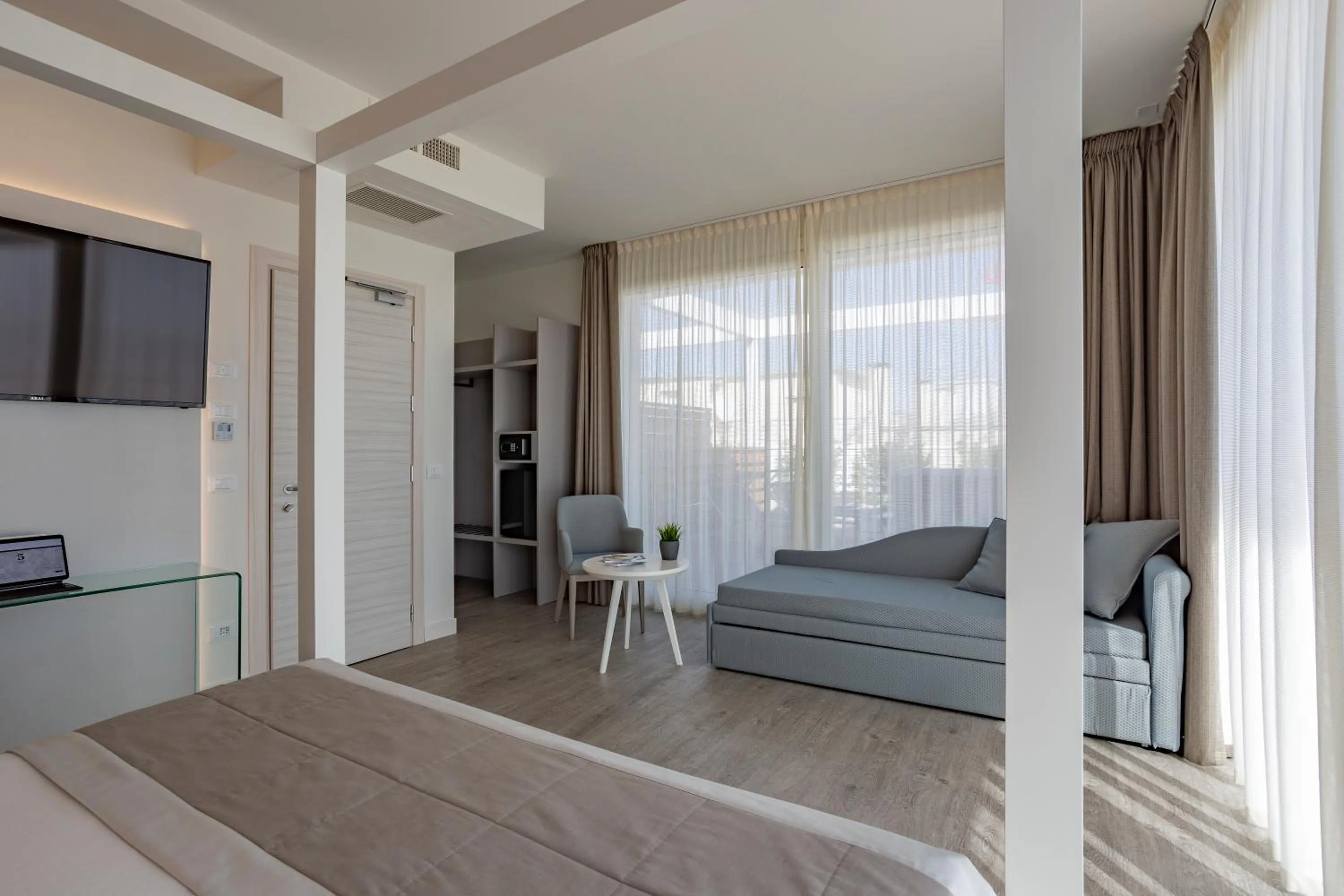 Bed in Hotel Doriana