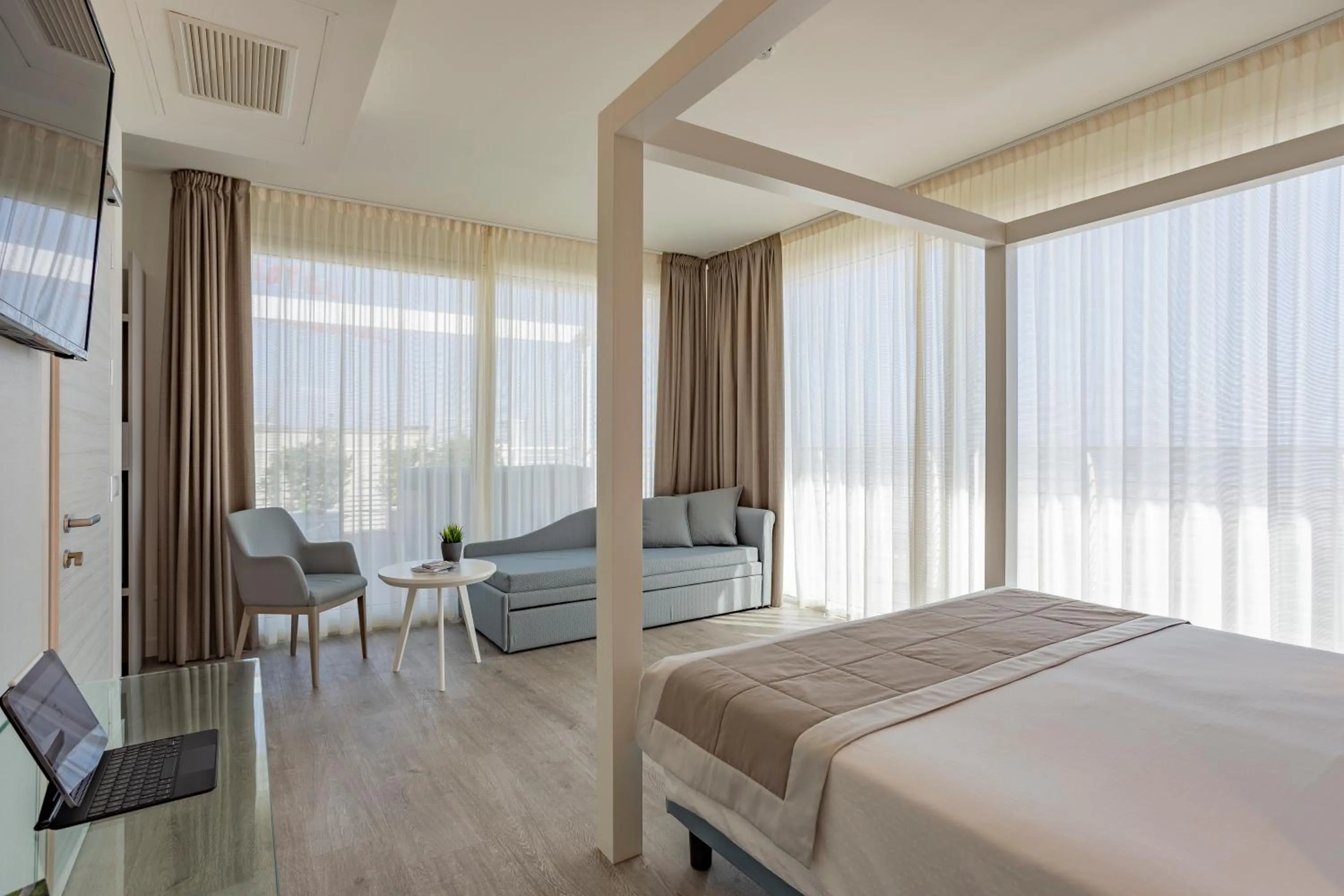 Bed in Hotel Doriana