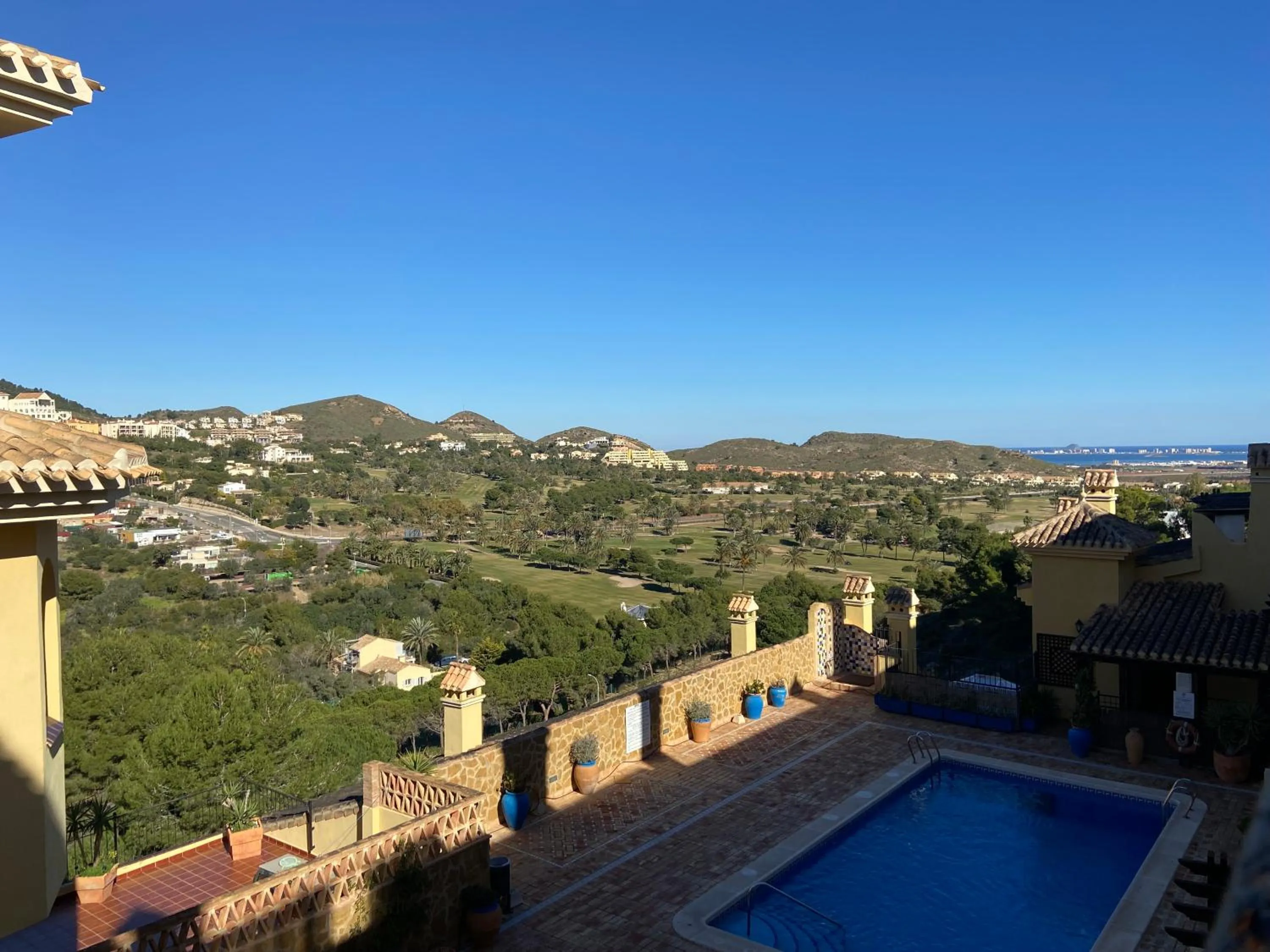 Mountain view in Montemares Golf Luxury Villas & Apartments at La Manga Club