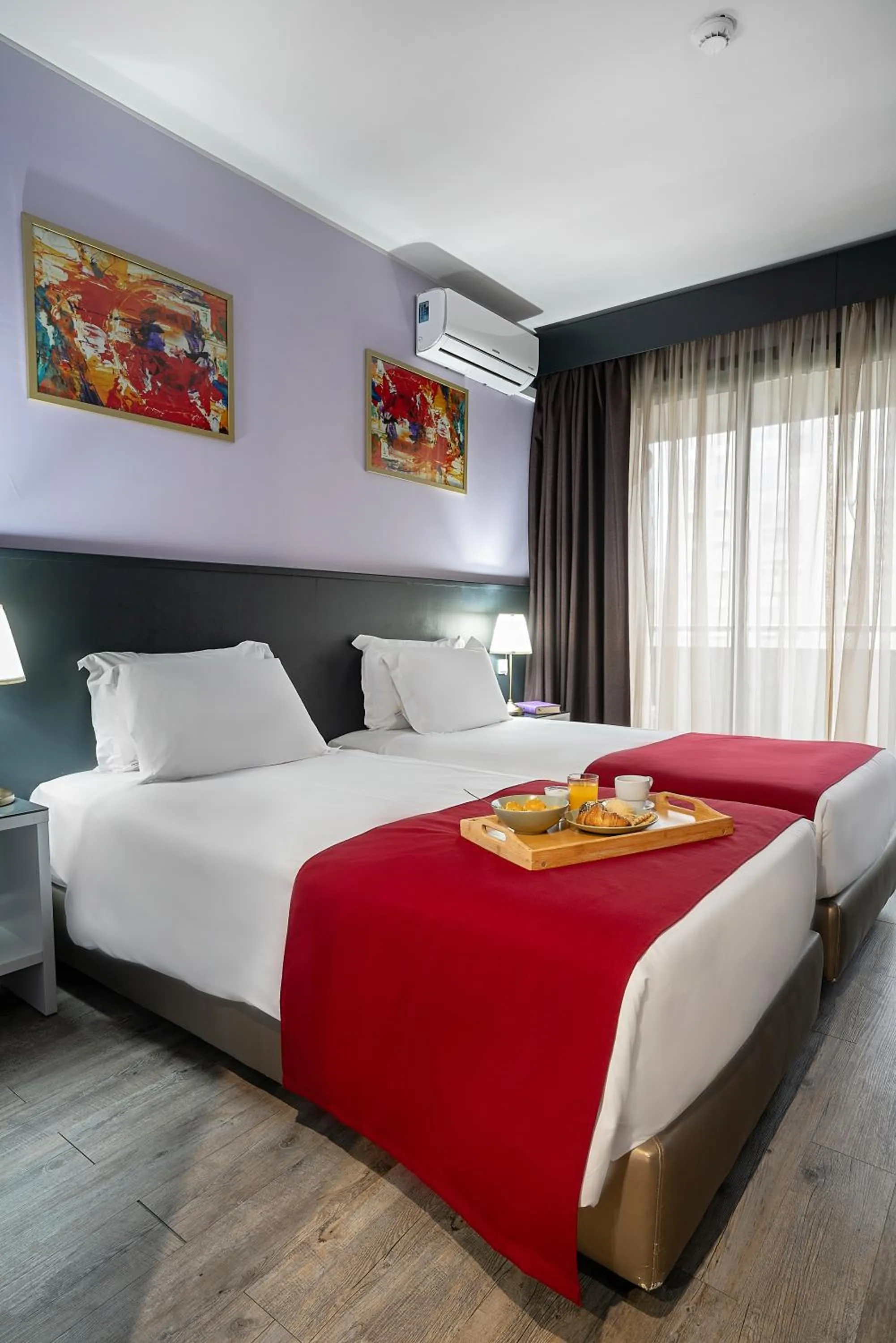 Bed in Hotel Estacão - Braga