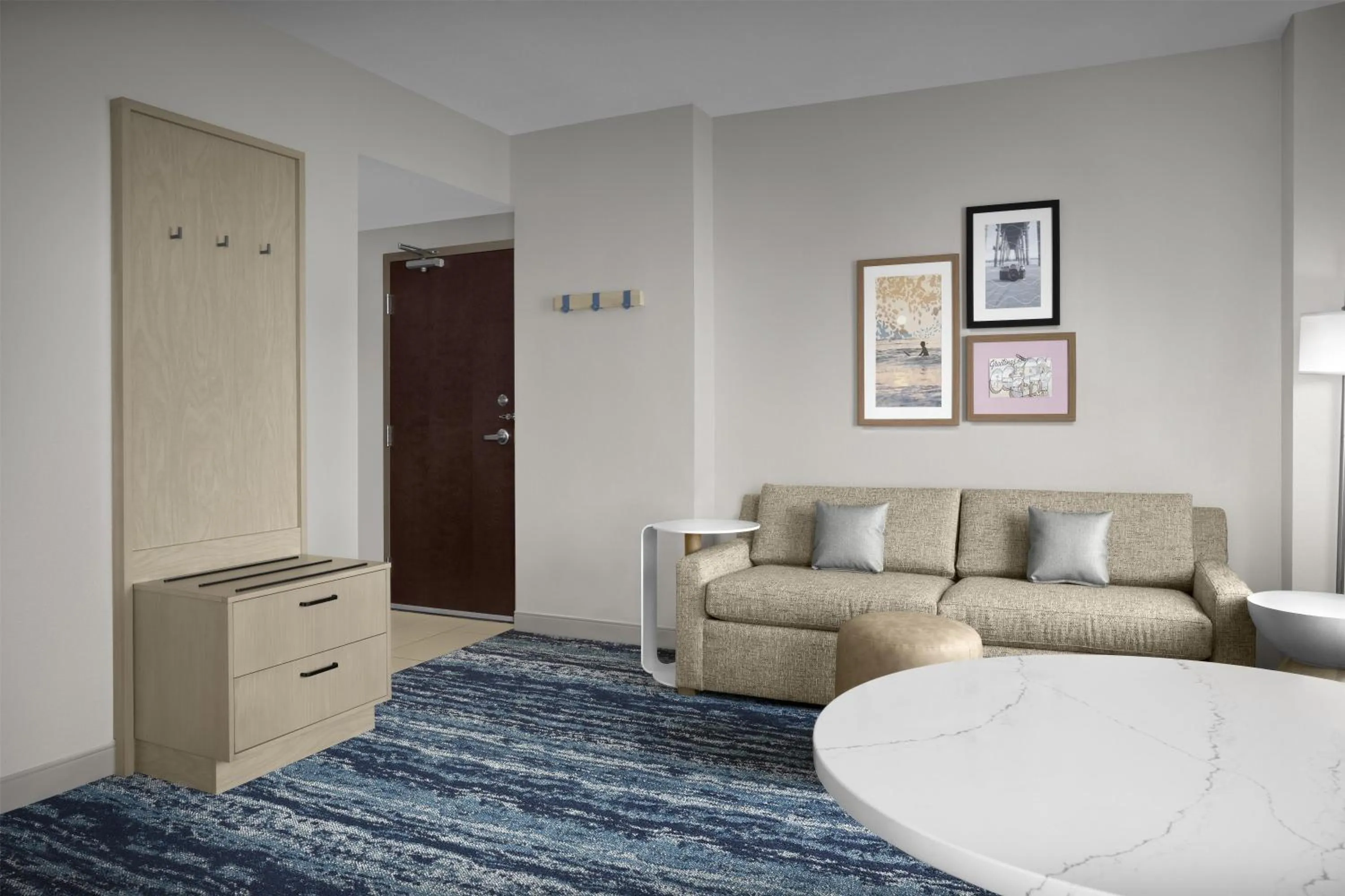 Living room, Bed in Hampton Inn & Suites Ocean City Bayfront-Convention Center