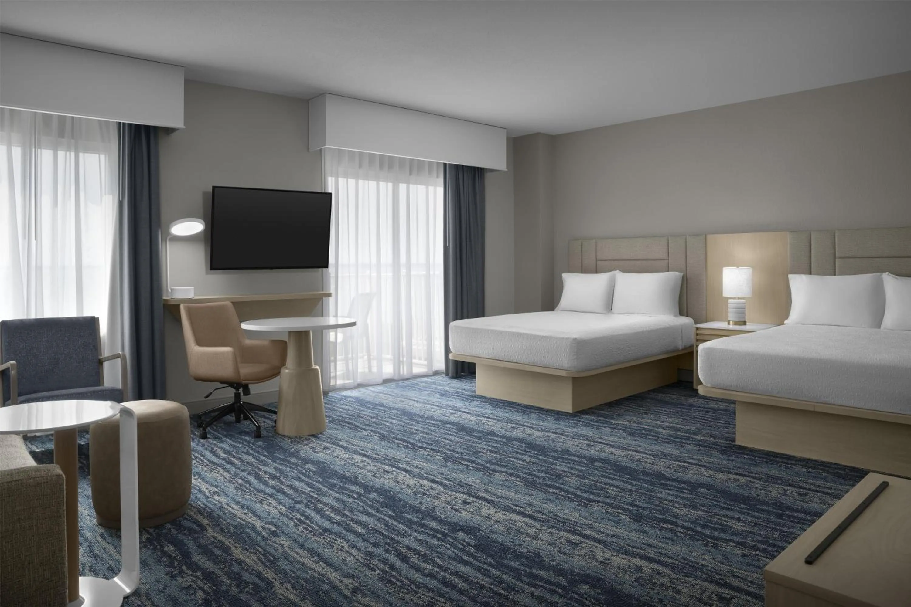 Bed in Hampton Inn & Suites Ocean City Bayfront-Convention Center