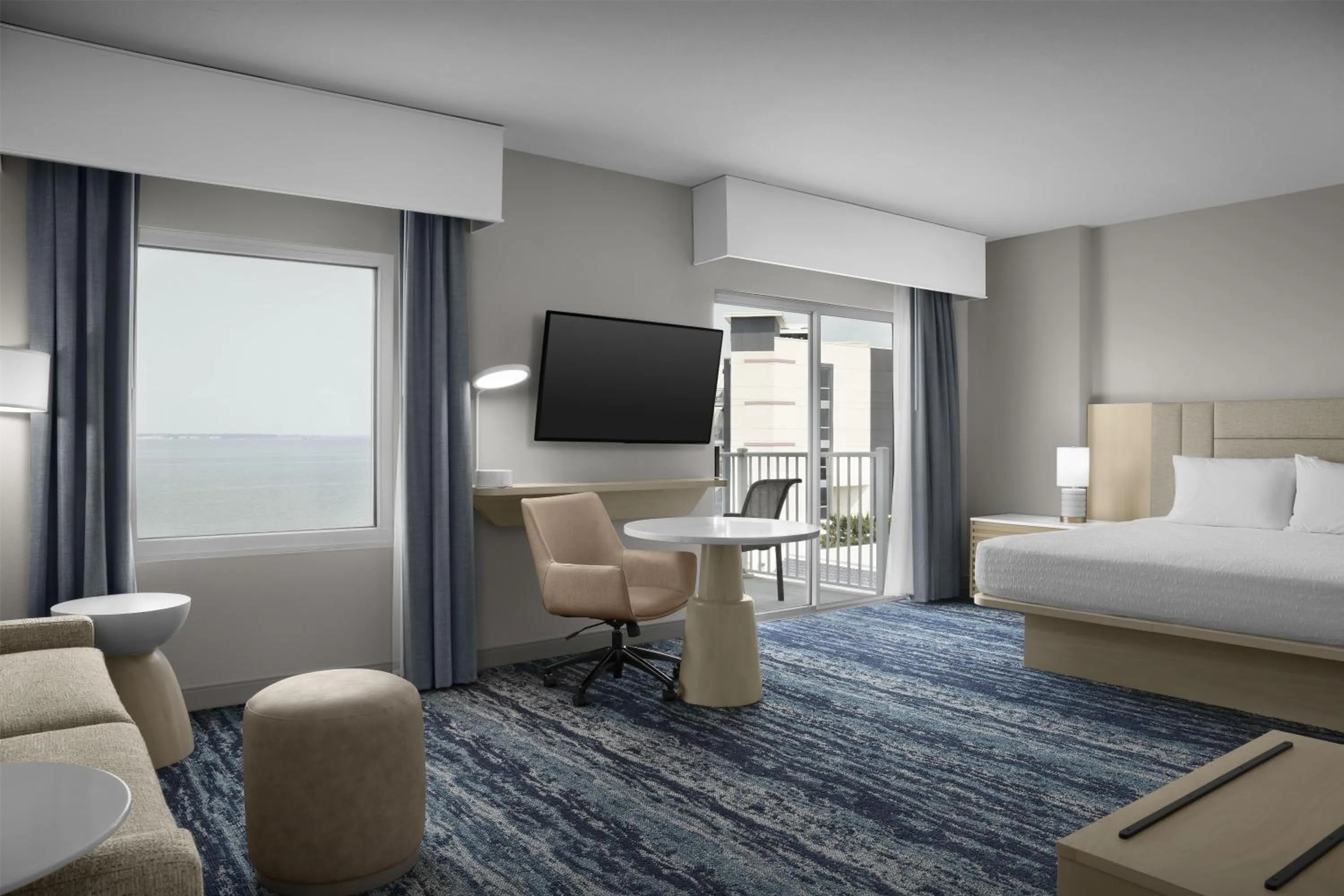 Bedroom, Bed in Hampton Inn & Suites Ocean City Bayfront-Convention Center