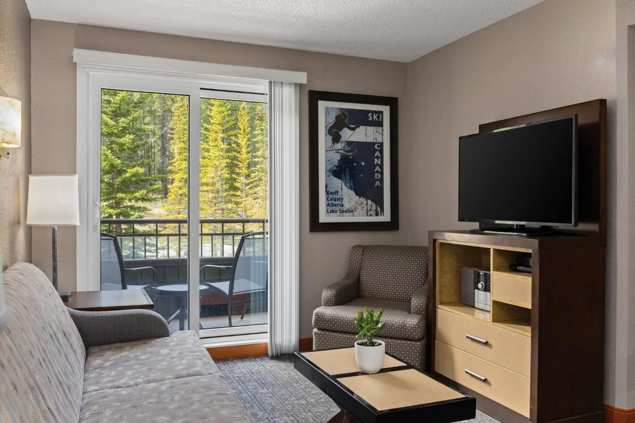 Living room in WorldMark Canmore-Banff