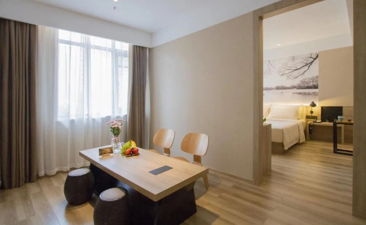 Bed in Atour Hotel Shenyang Hunnan Olympic Sports Center