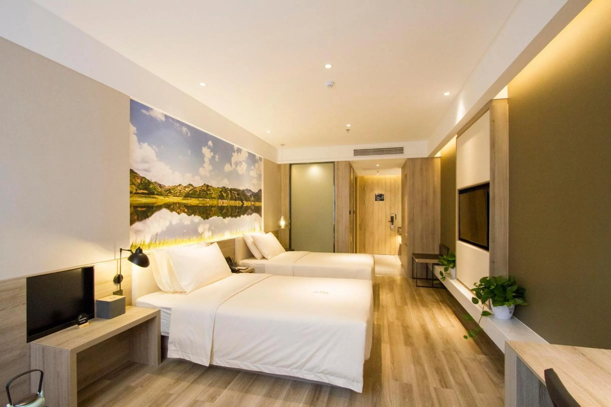 Bed in Atour Hotel Shenyang Hunnan Olympic Sports Center