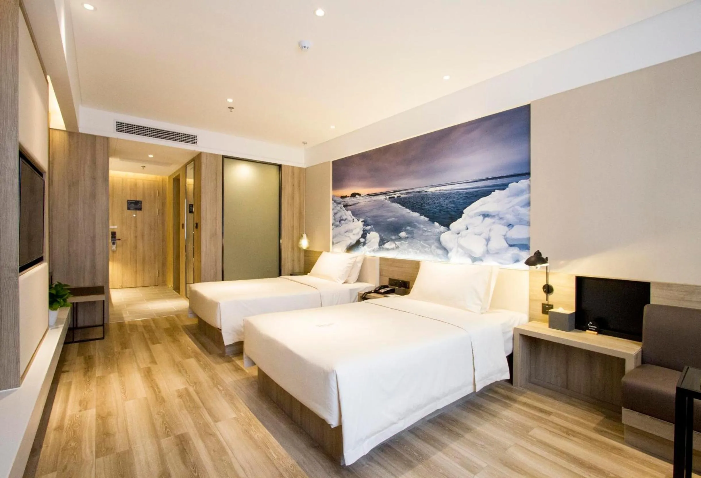 Bed in Atour Hotel Shenyang Hunnan Olympic Sports Center