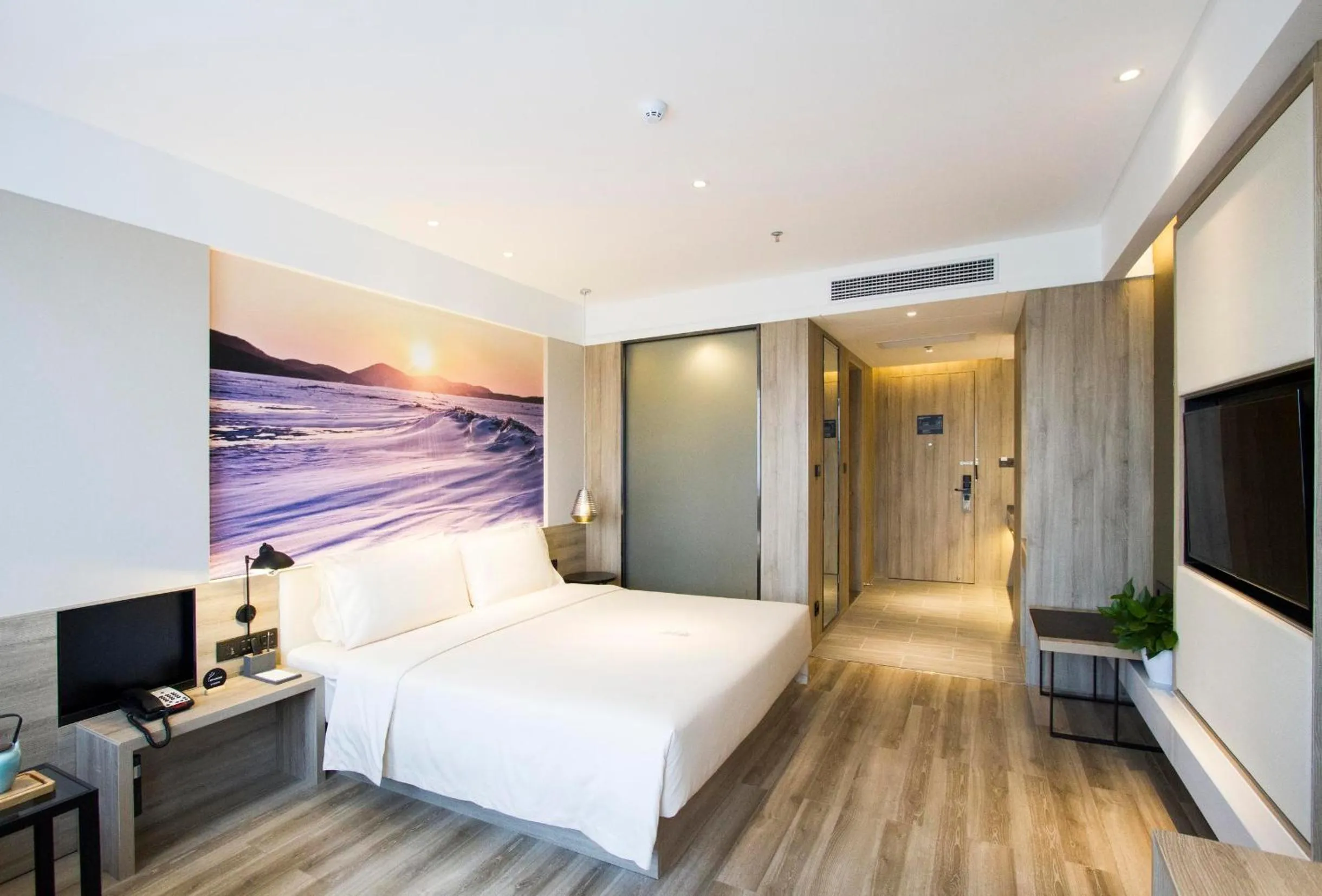 Bed in Atour Hotel Shenyang Hunnan Olympic Sports Center