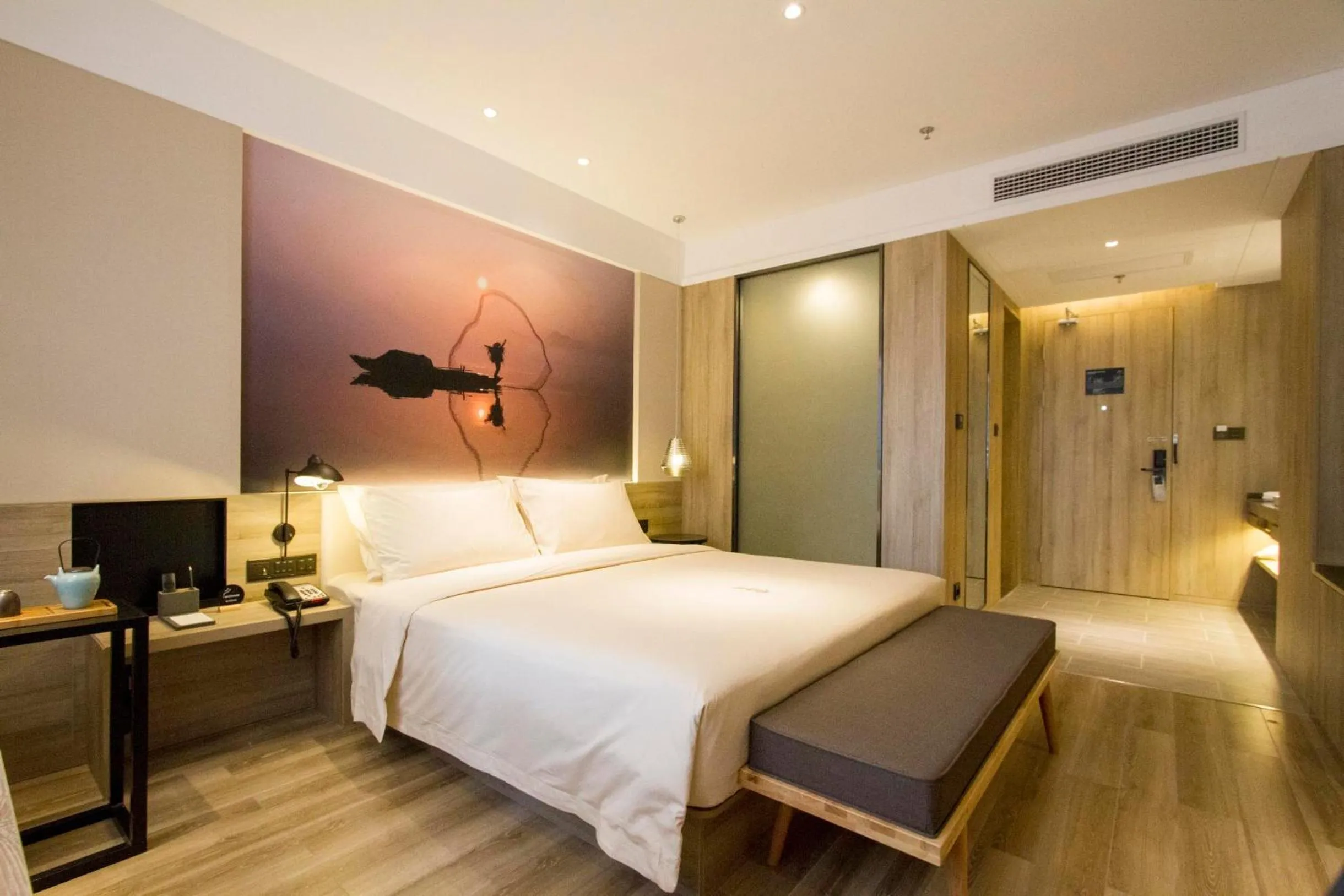 Bed in Atour Hotel Shenyang Hunnan Olympic Sports Center