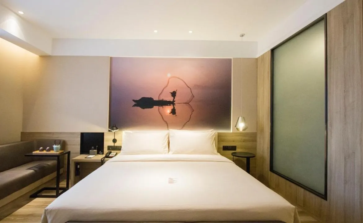 Bed in Atour Hotel Shenyang Hunnan Olympic Sports Center