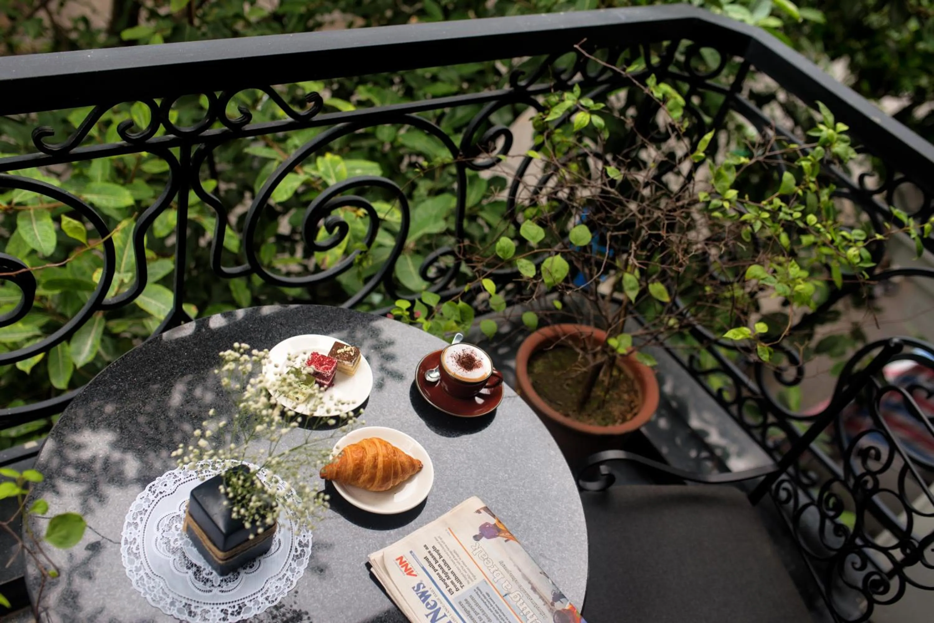 Balcony/Terrace in Aira Boutique Hanoi Hotel & Spa