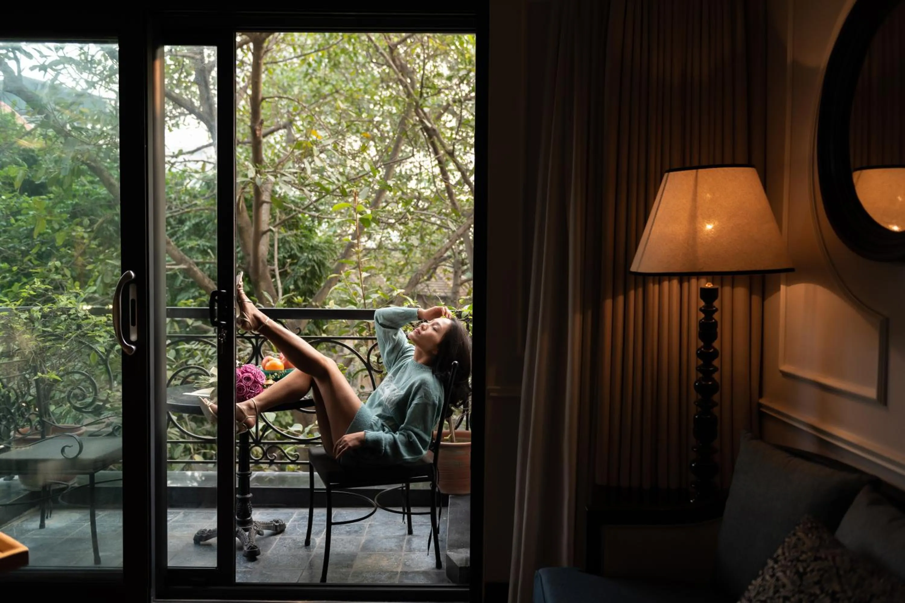 Balcony/Terrace in Aira Boutique Hanoi Hotel & Spa