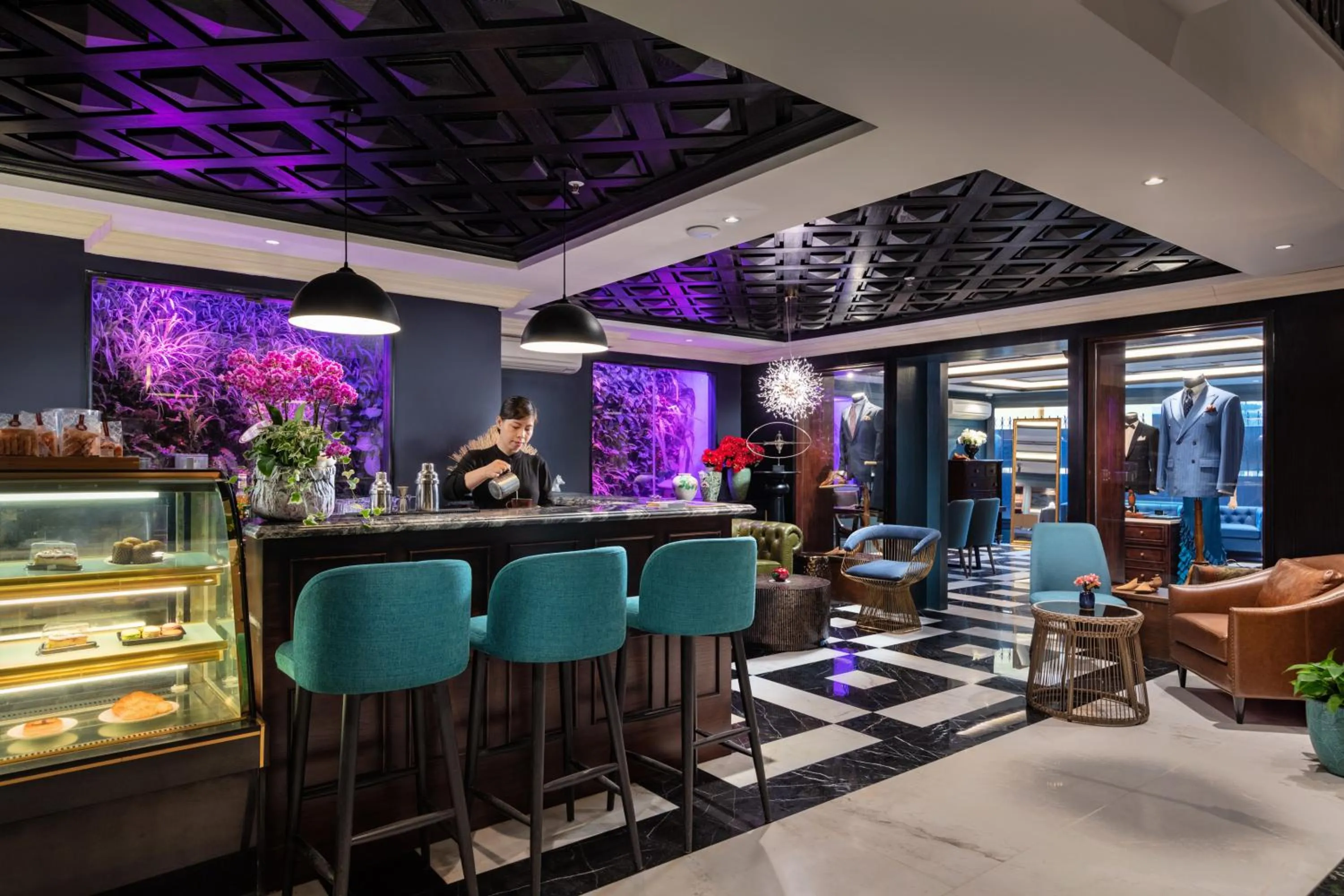 Lounge or bar in Aira Boutique Hanoi Hotel & Spa