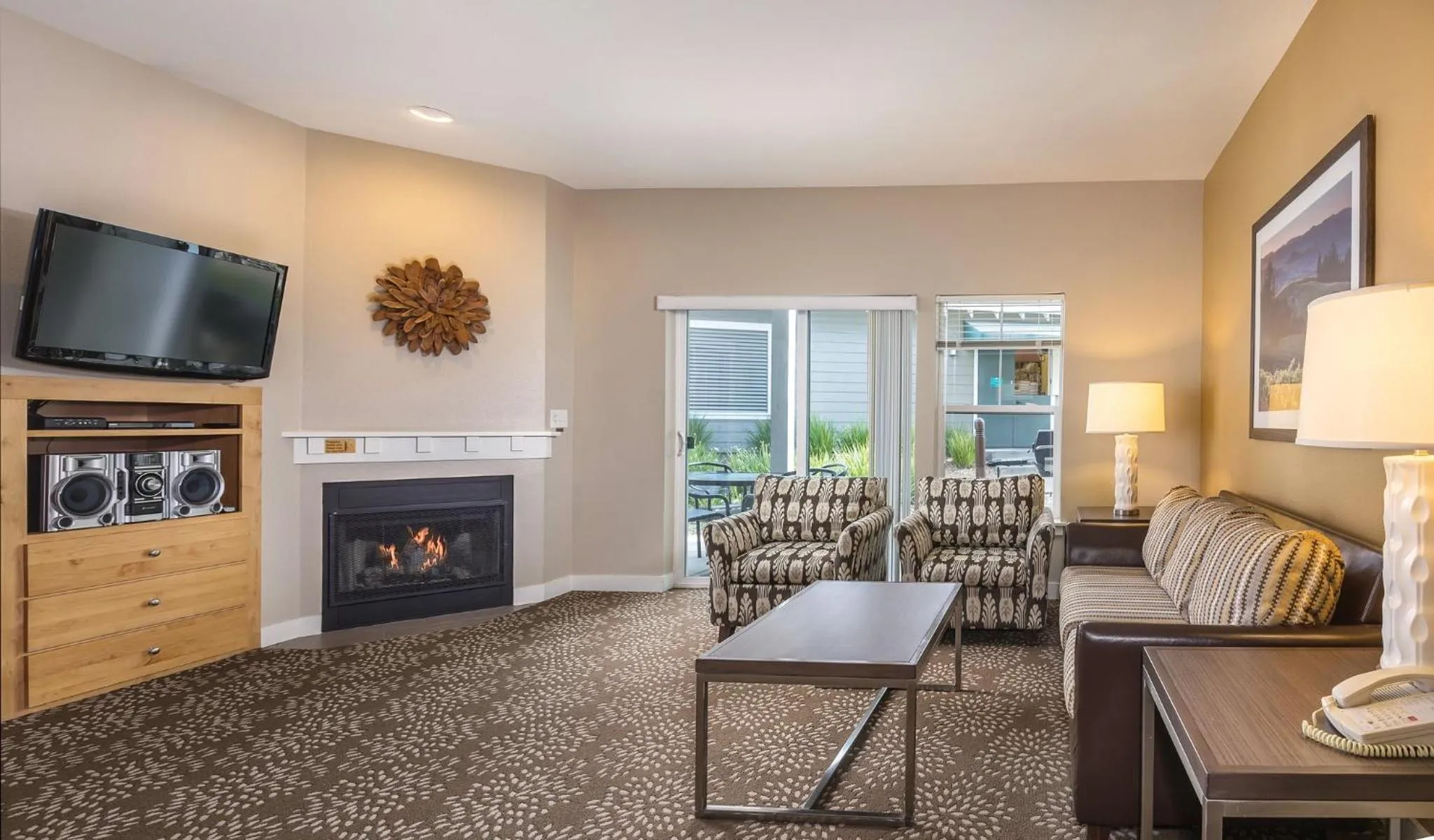 Living room in WorldMark Windsor