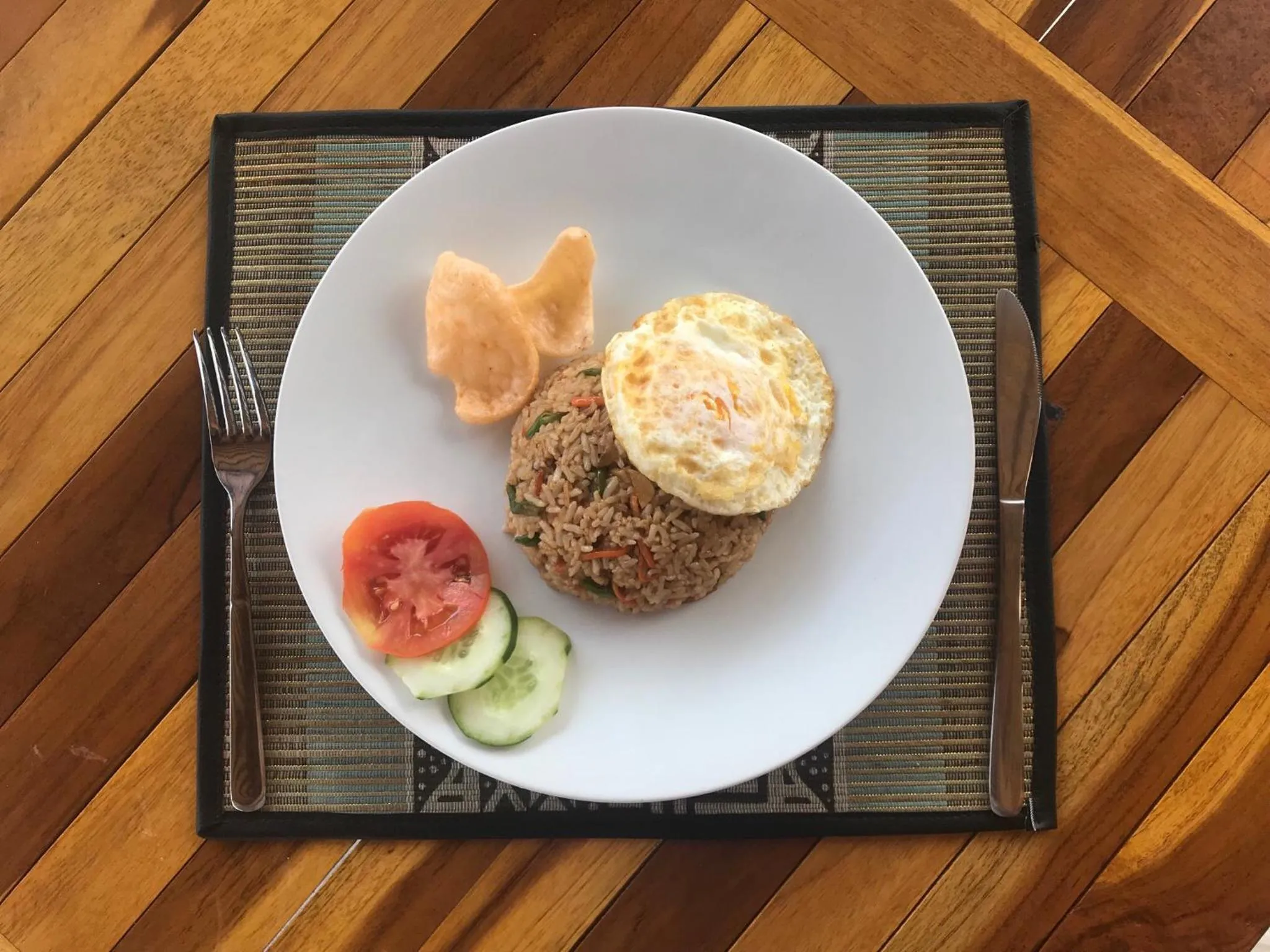 Asian breakfast in Pattri Garden Lembongan