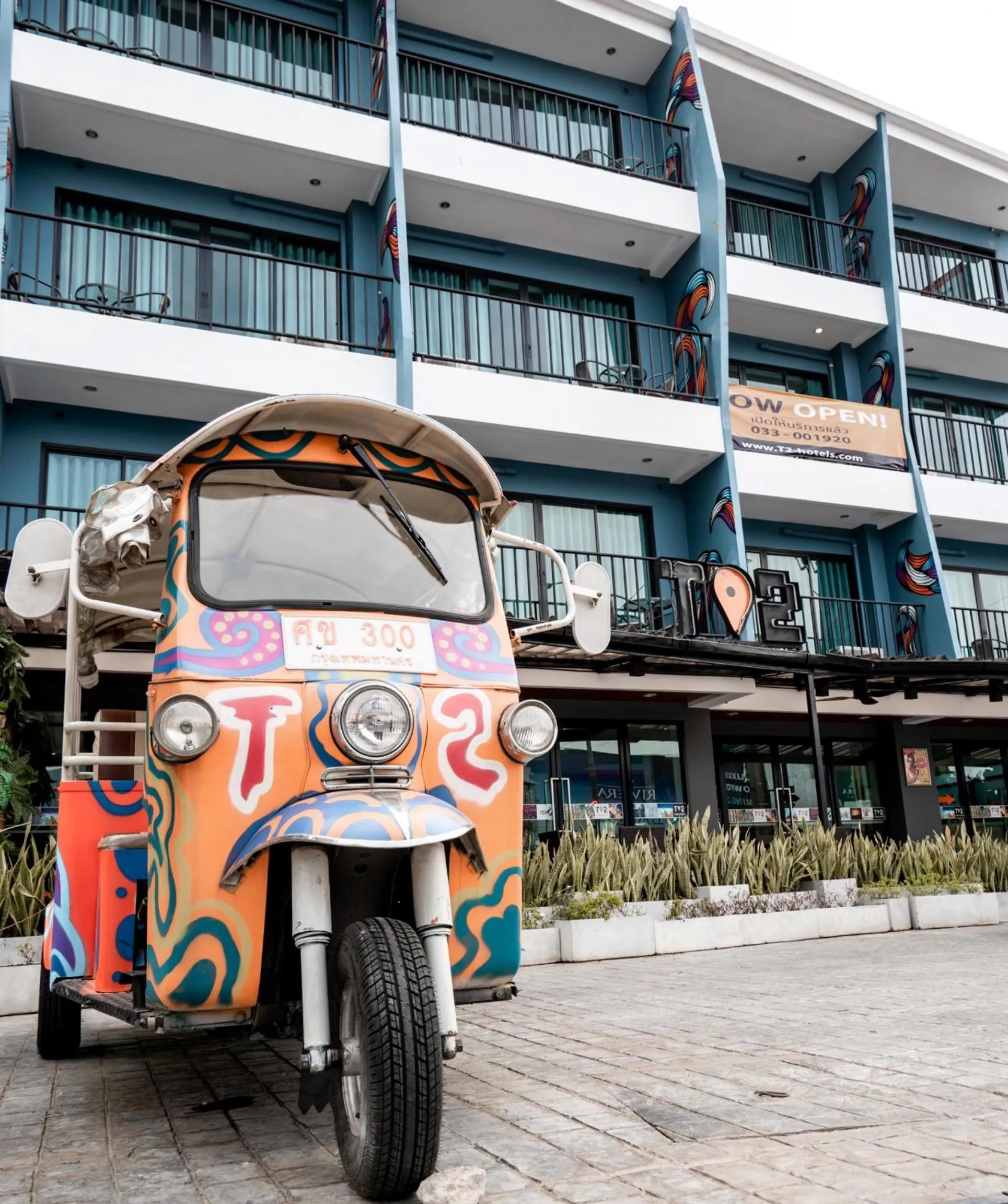Facade/entrance in T2 Jomtien Pattaya