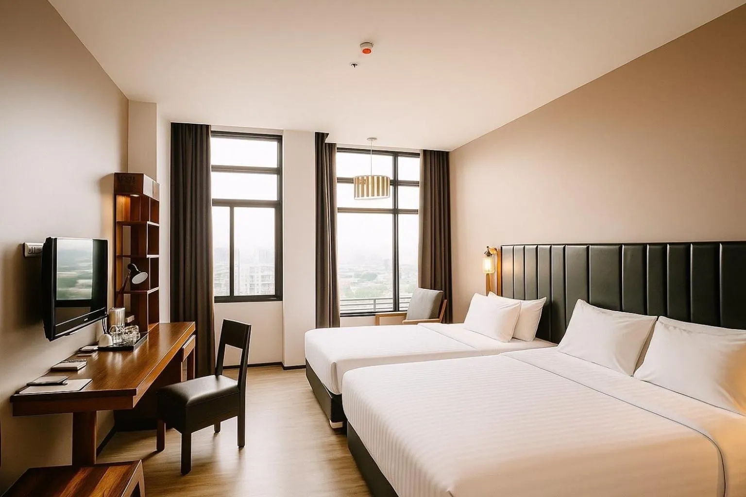 Bed in Grand Howard Hotel Bangkok