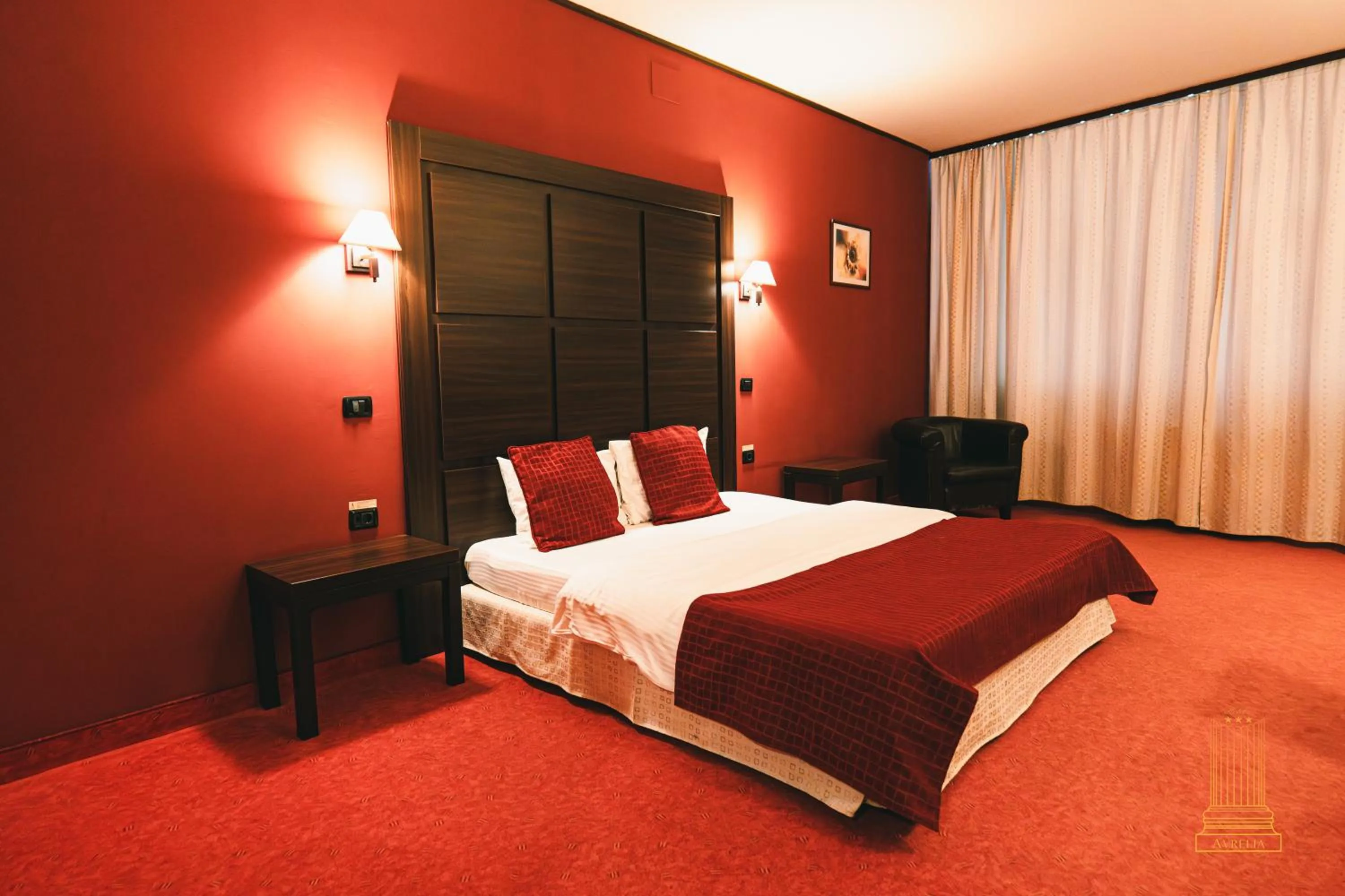 Bed in Hotel Aurelia