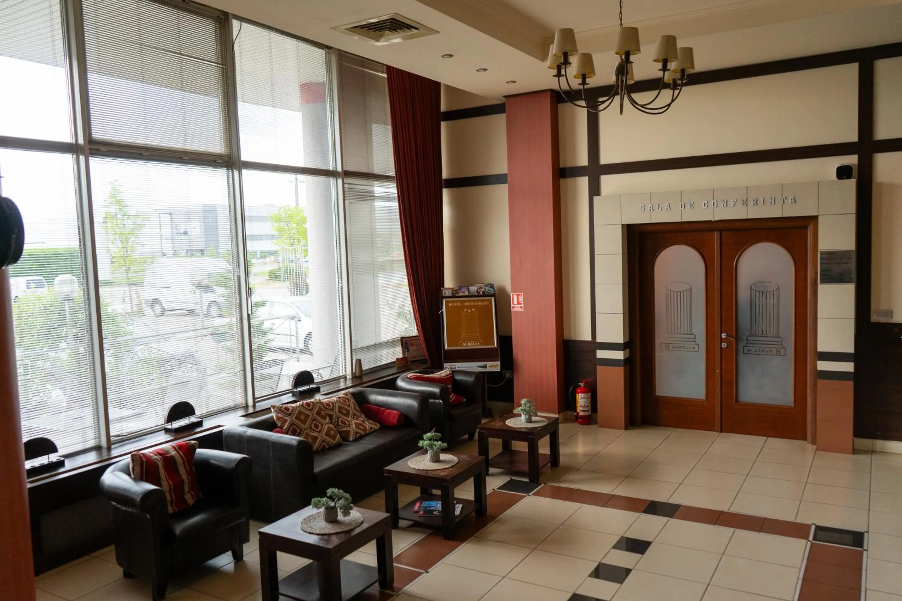 Seating area in Hotel Aurelia