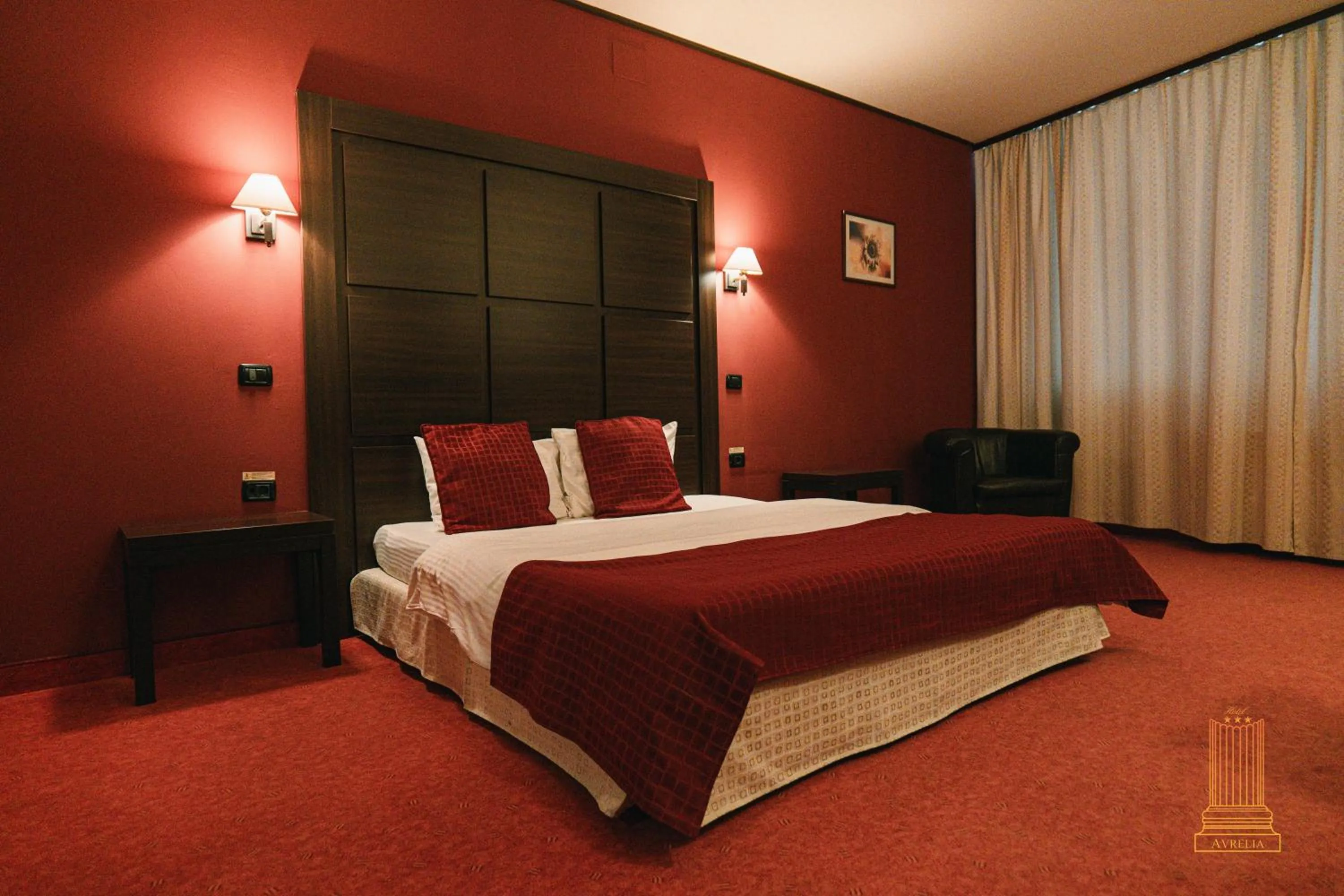 Bed in Hotel Aurelia