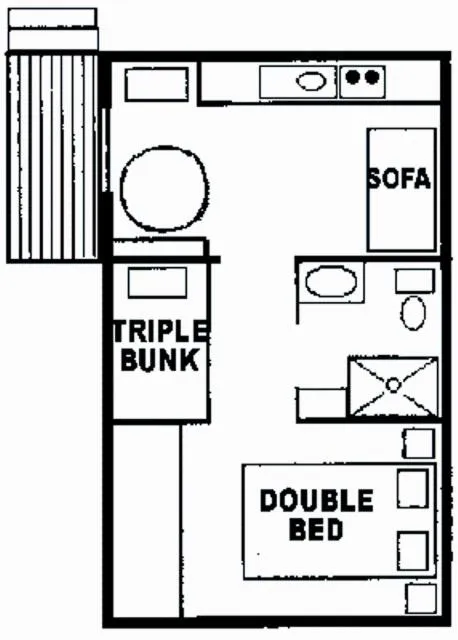 Floor plan in Lighthouse Beach Holiday Village