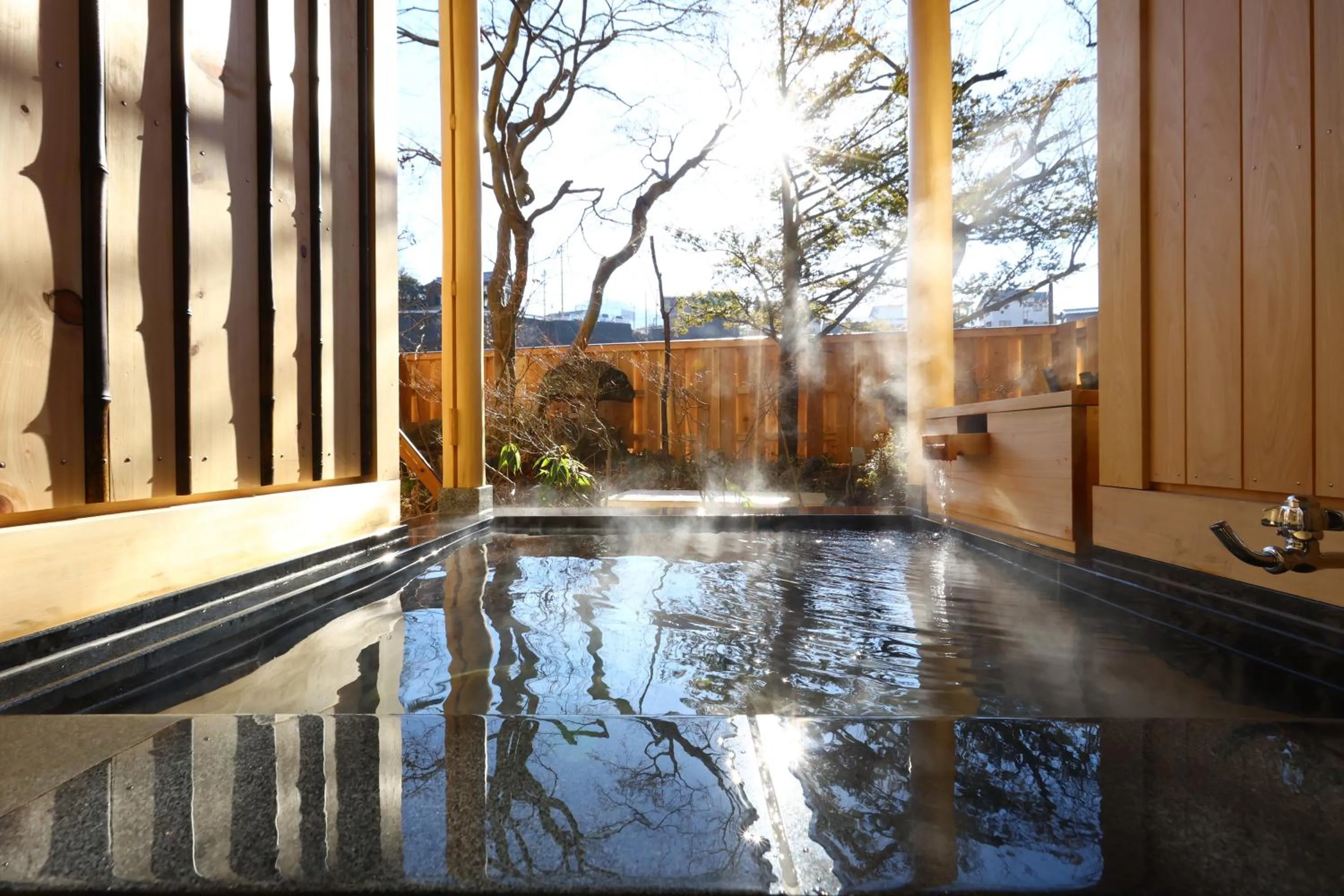 Open Air Bath in Shibu Hotel