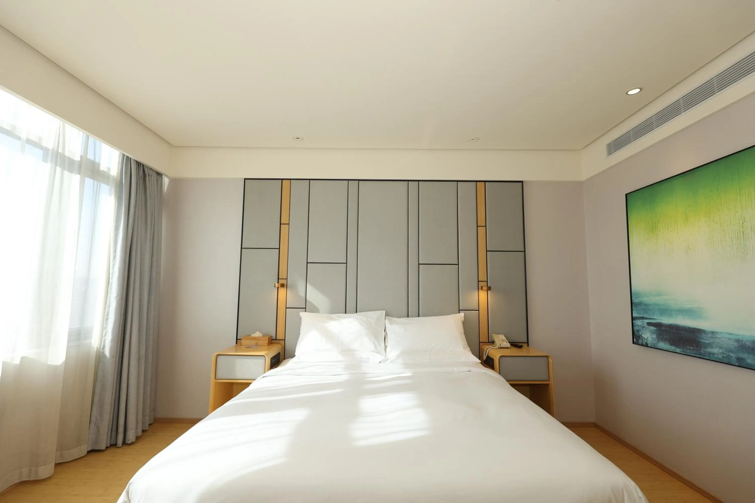 Bed in JI Hotel Shanghai Wujiaochang Shiguang Road