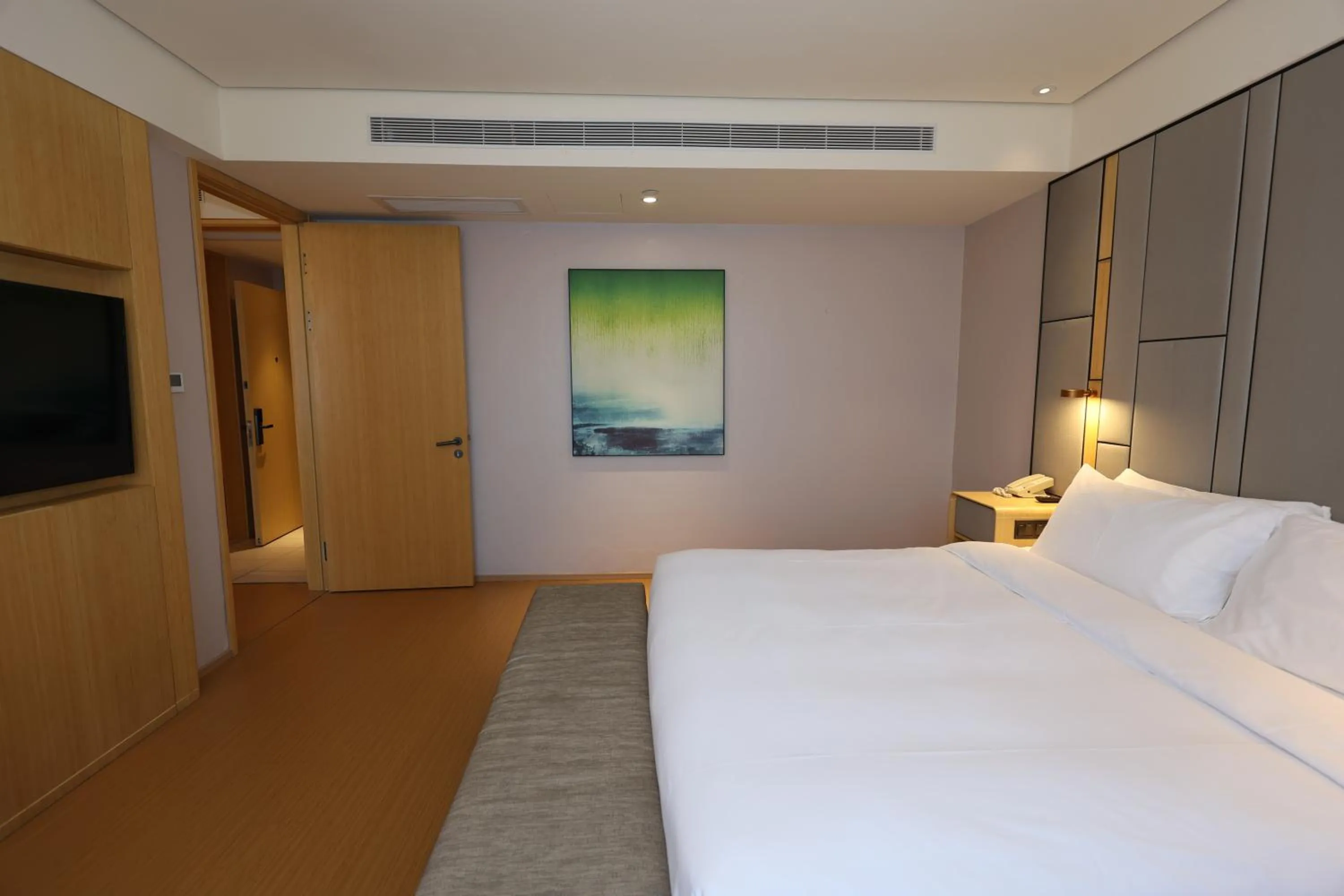 Bed in JI Hotel Shanghai Wujiaochang Shiguang Road