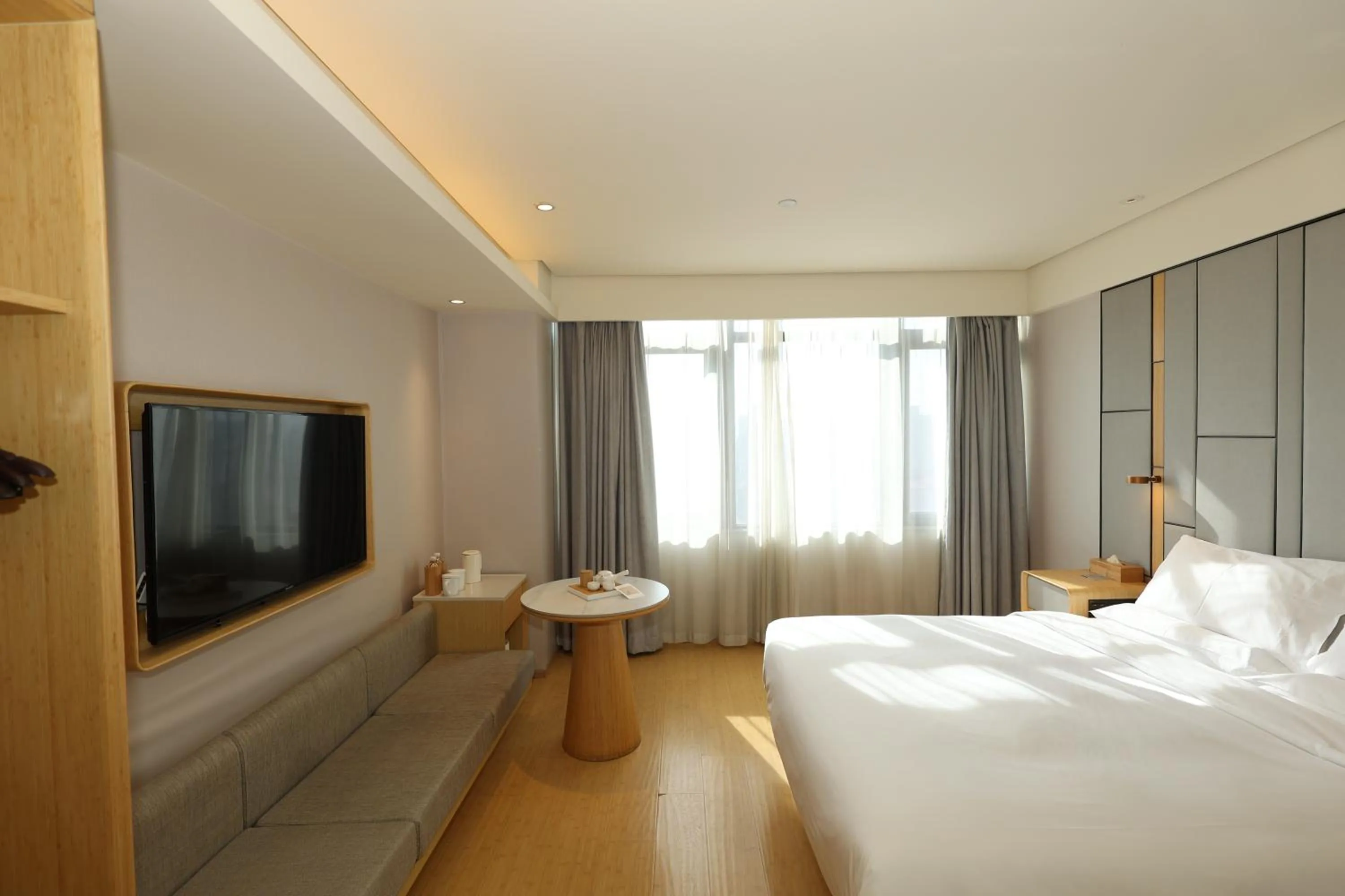 Bed in JI Hotel Shanghai Wujiaochang Shiguang Road