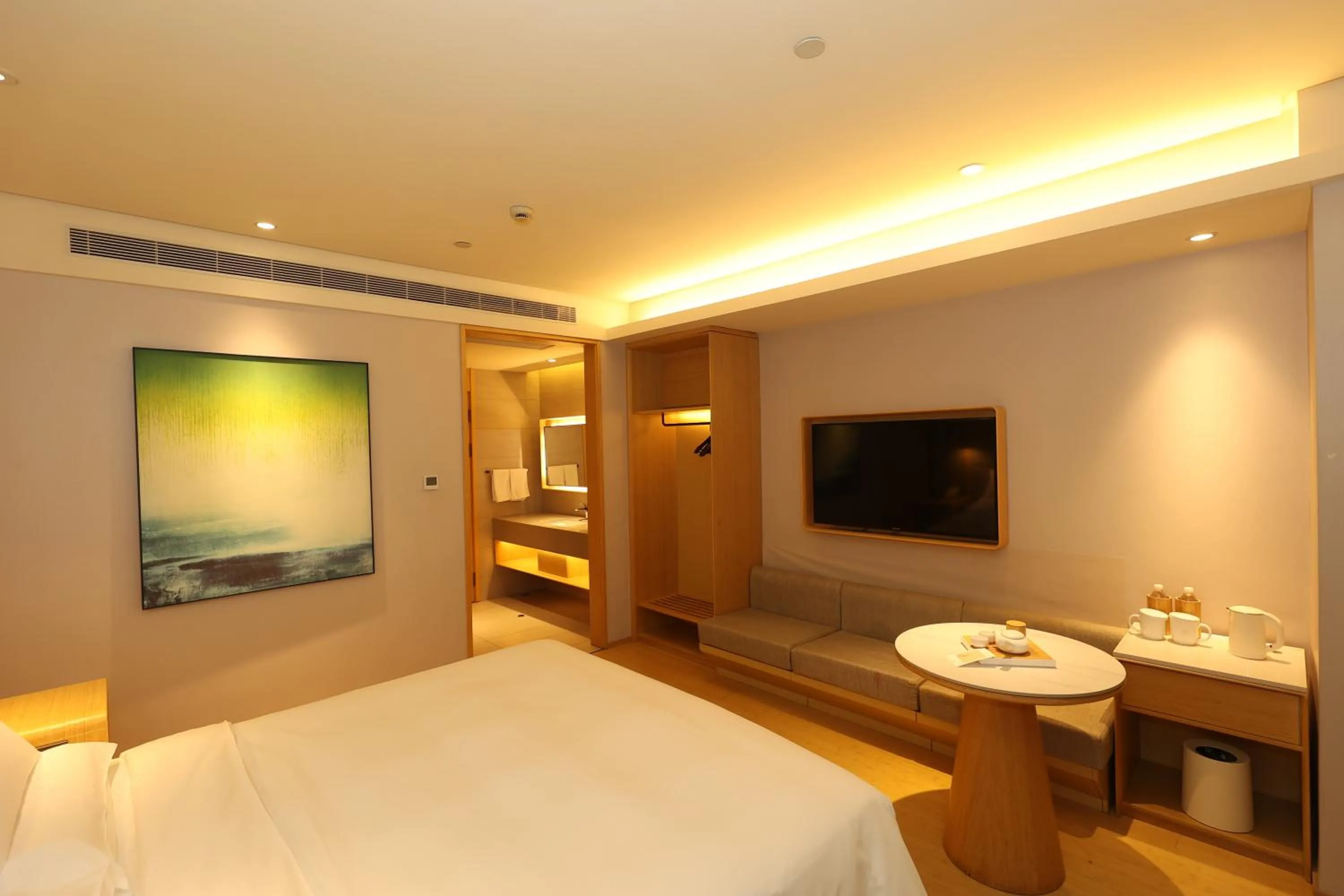 Bed in JI Hotel Shanghai Wujiaochang Shiguang Road