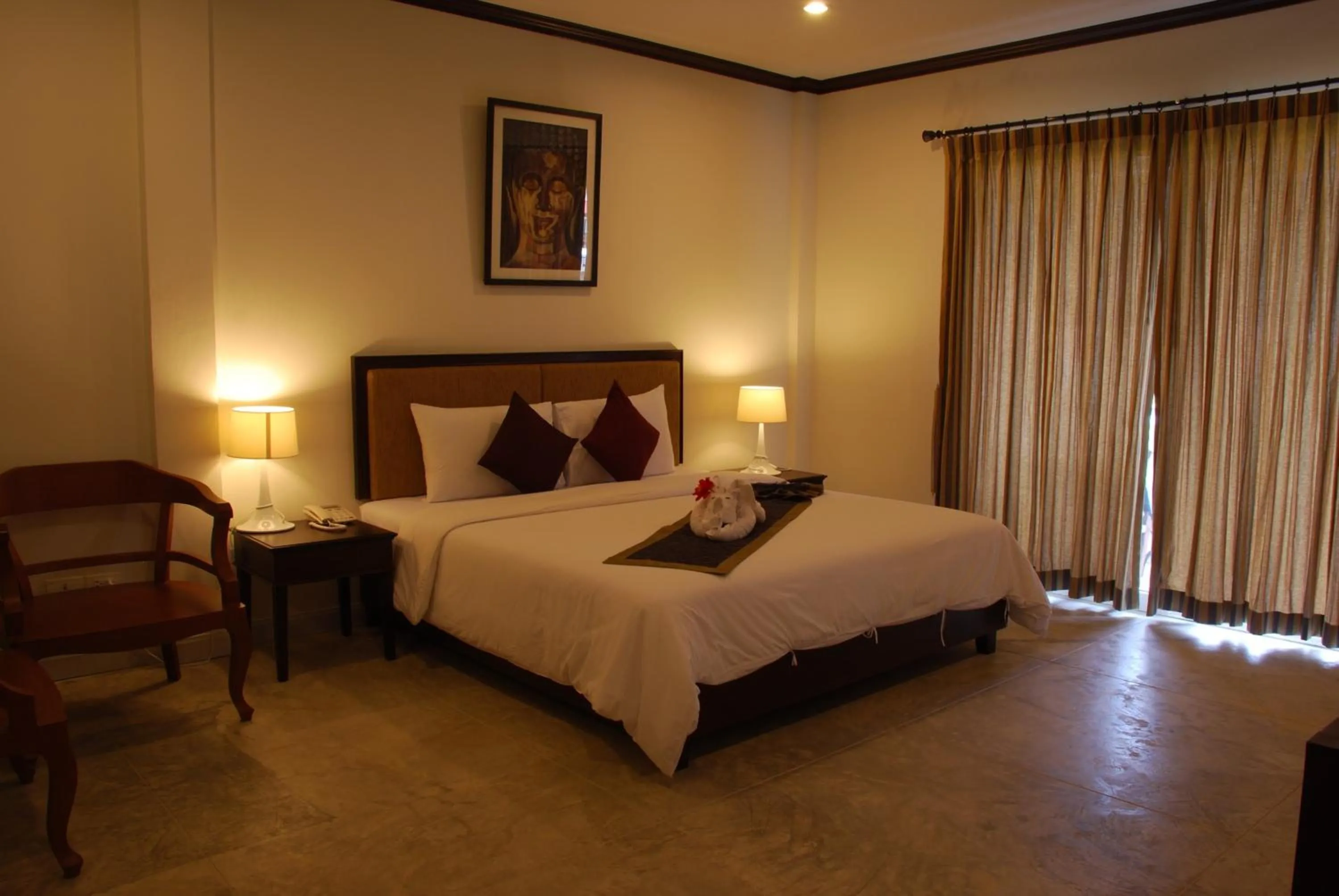 Decorative detail, Bed in Phukamala Suite