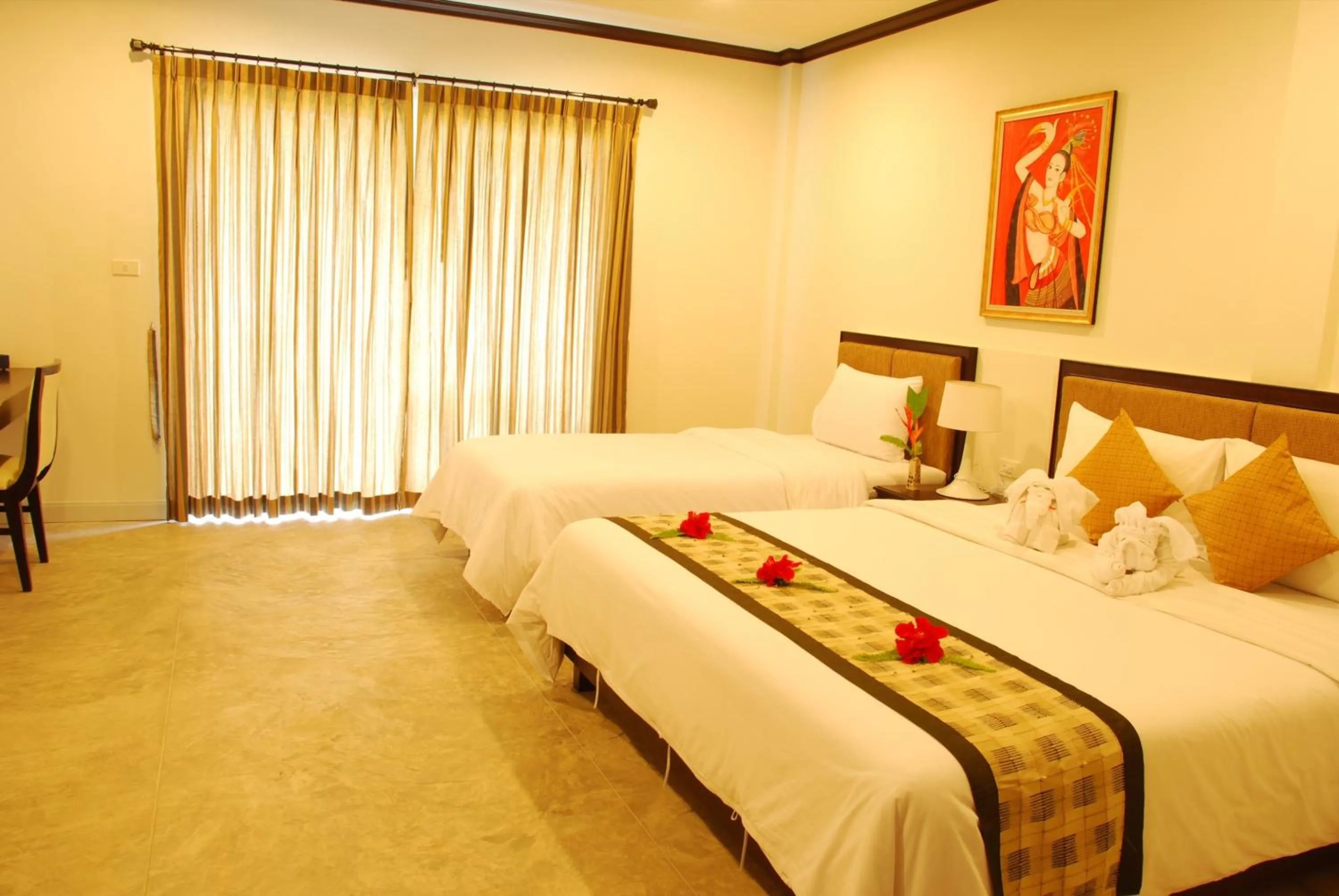 Decorative detail, Bed in Phukamala Suite