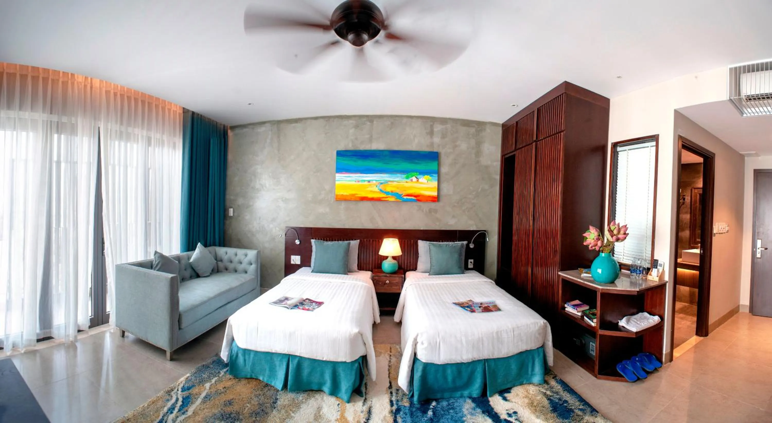 Living room, Bed in Sen Boutique Villa Apartment