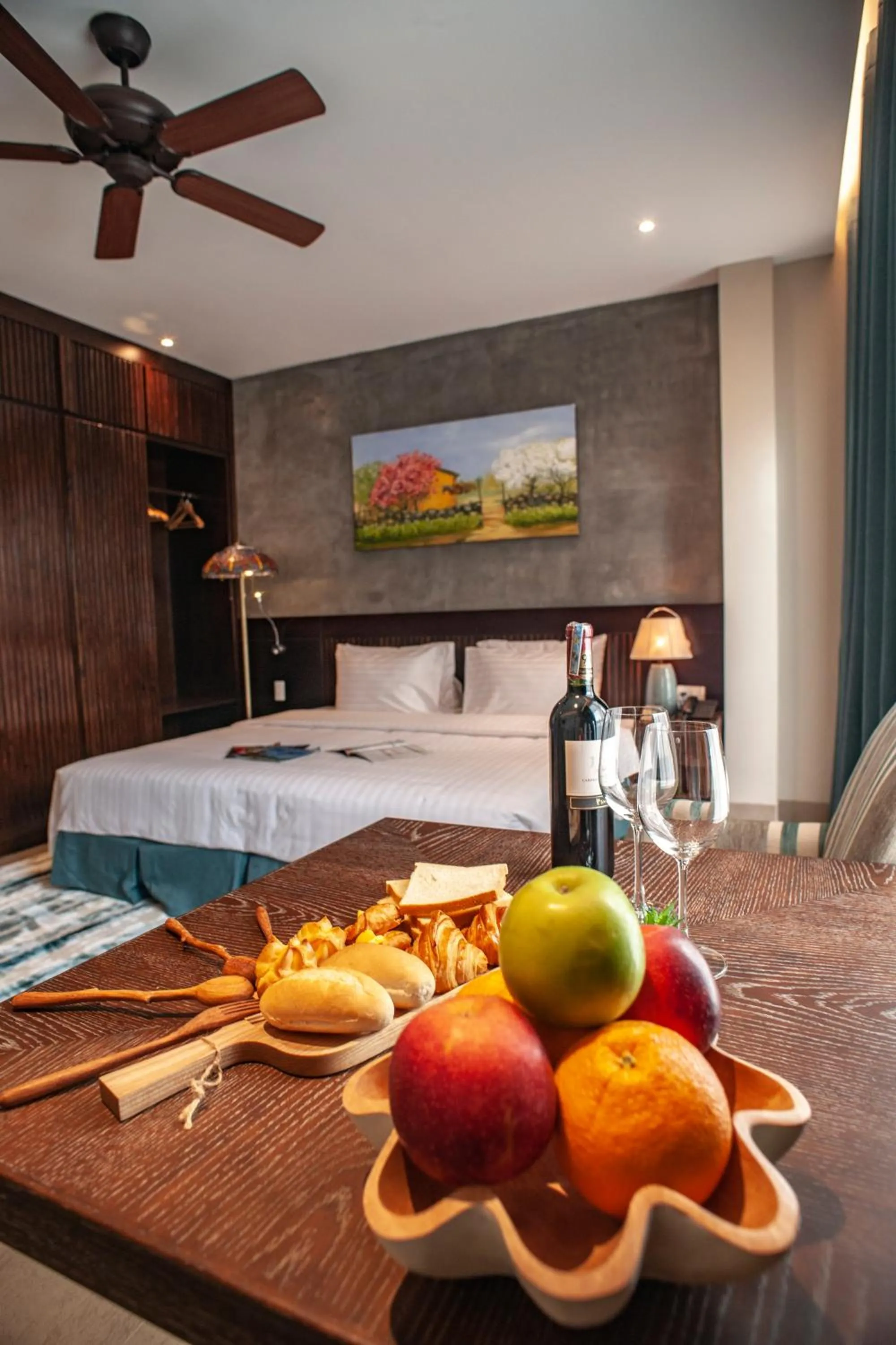 Decorative detail, Bed in Sen Boutique Villa Apartment