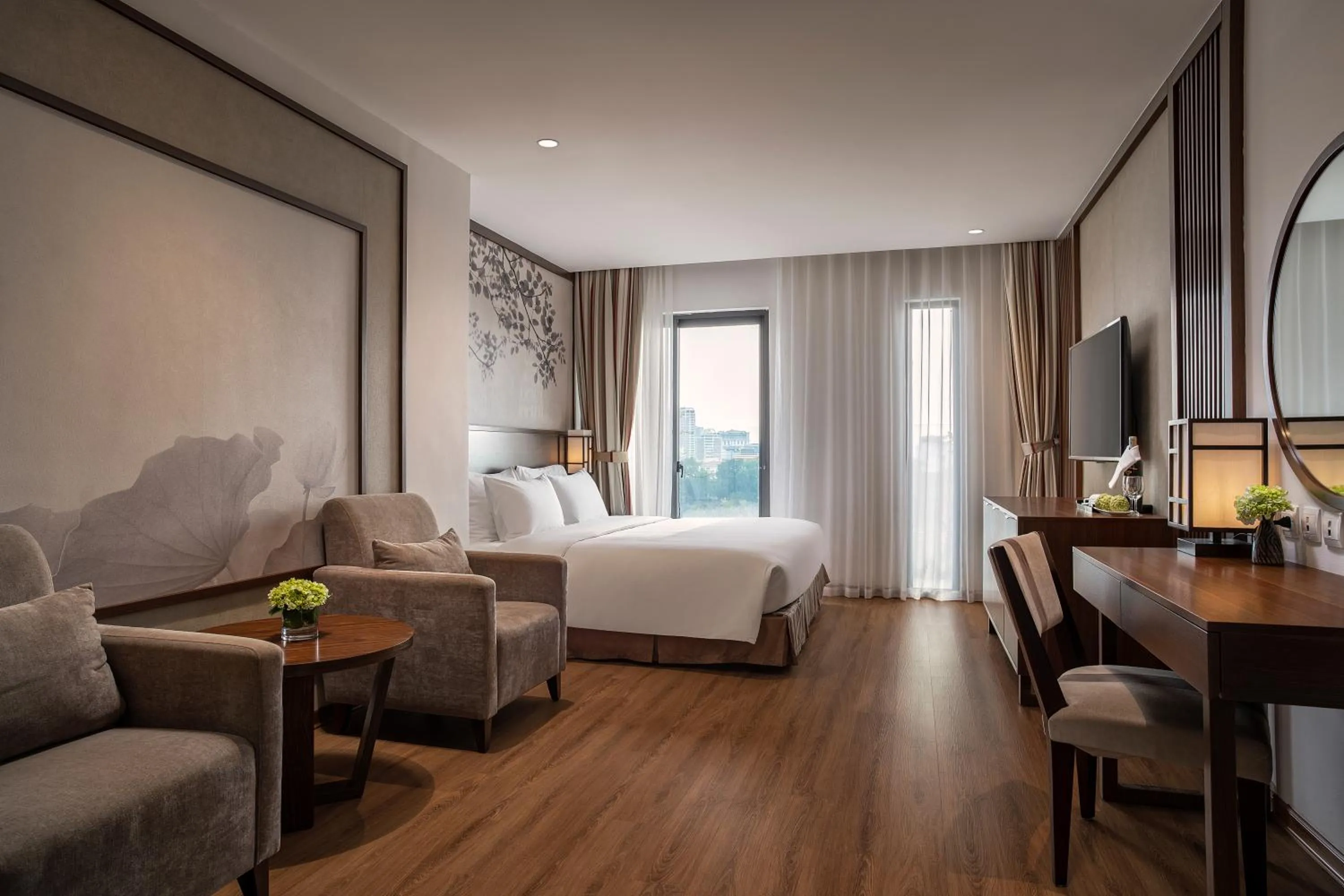 Lake view, Bed in Authentic Hanoi Boutique Hotel