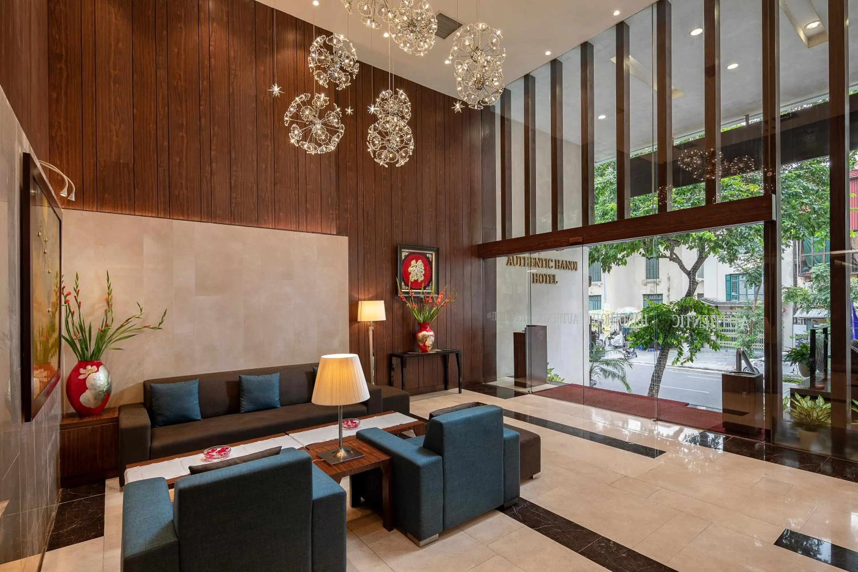 Lobby or reception in Authentic Hanoi Boutique Hotel