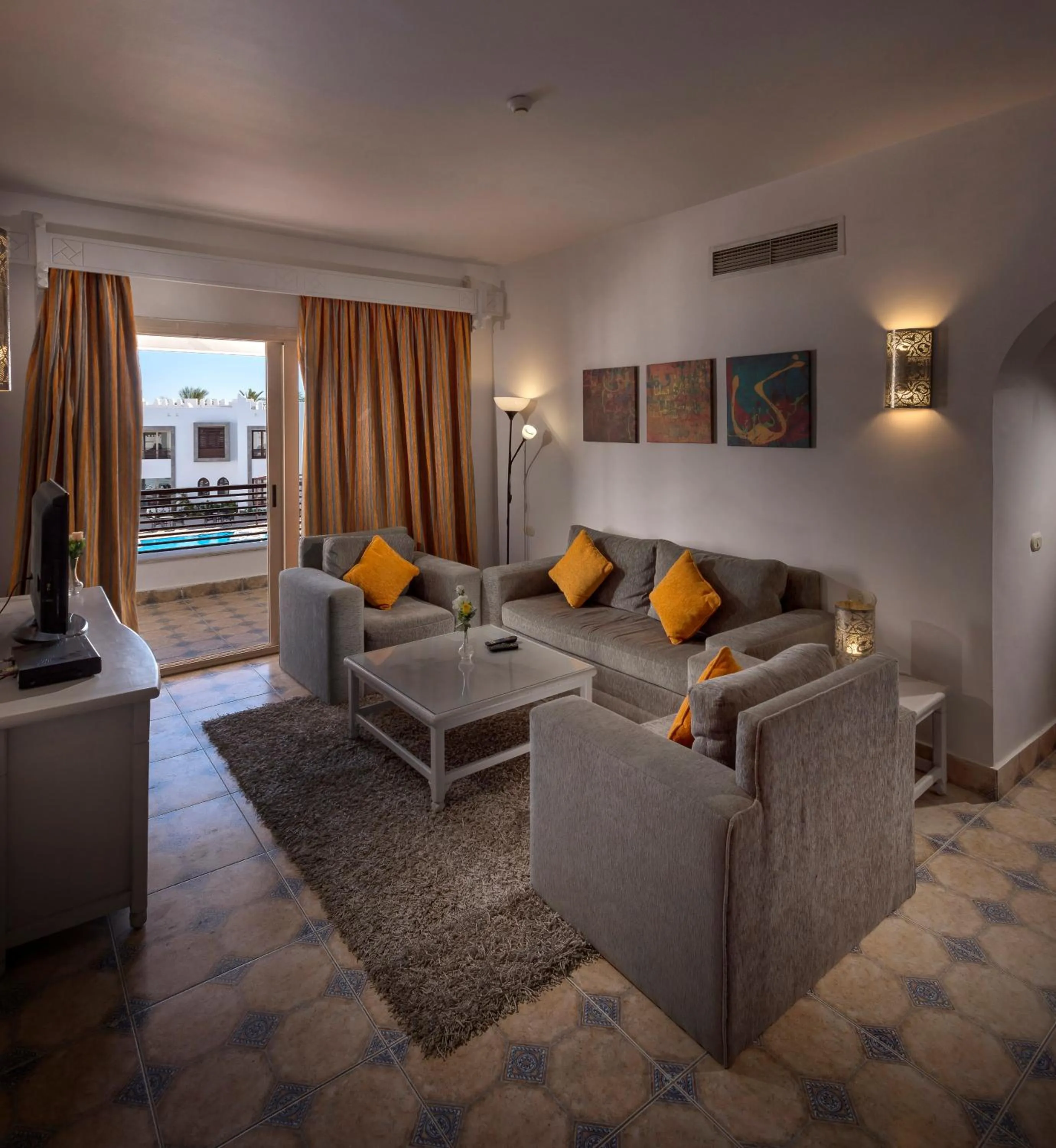 Living room in Mazar Resort & Spa By Kemet