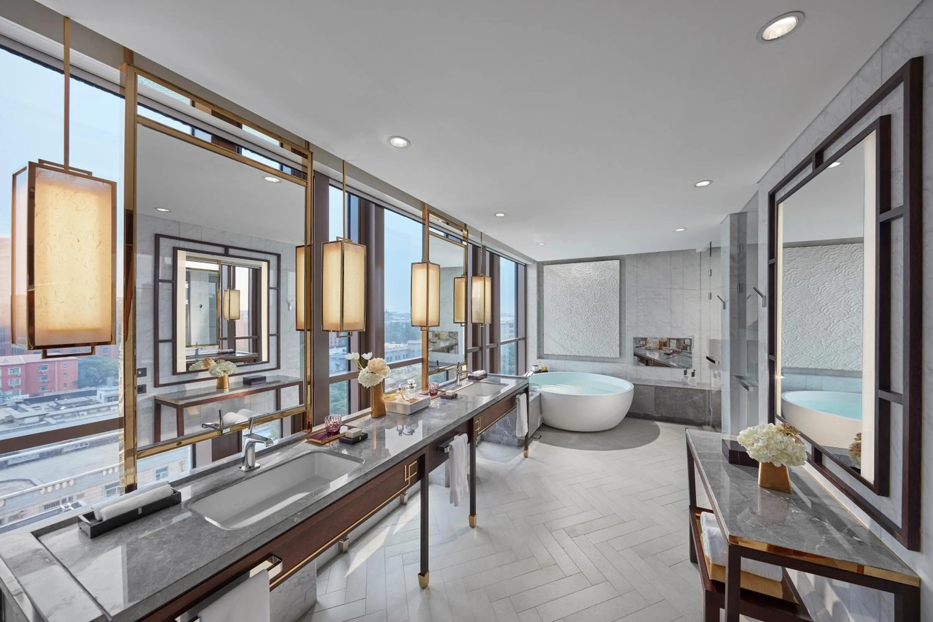Bathroom in Mandarin Oriental Wangfujing, Beijing
