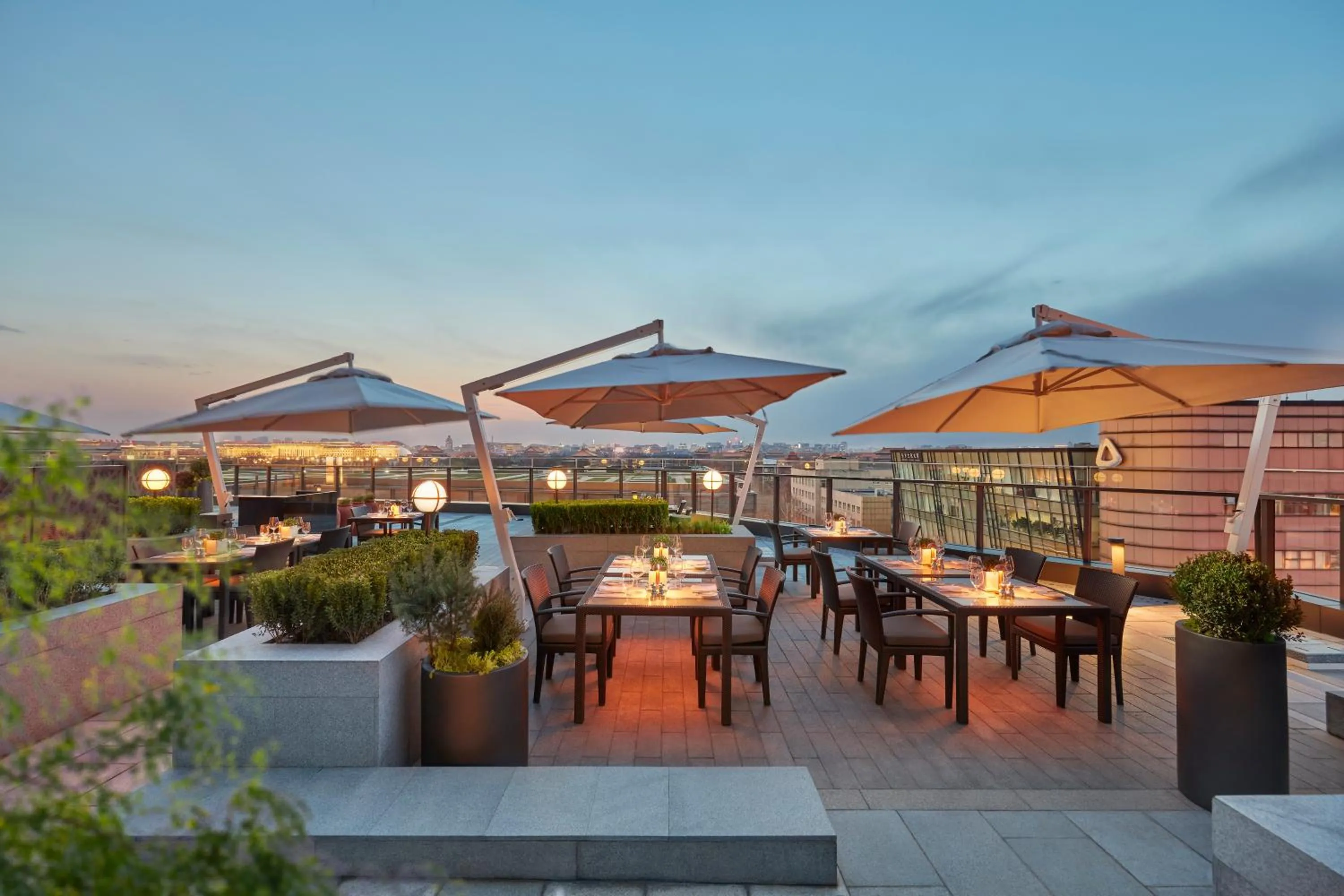 Sunset in Mandarin Oriental Wangfujing, Beijing