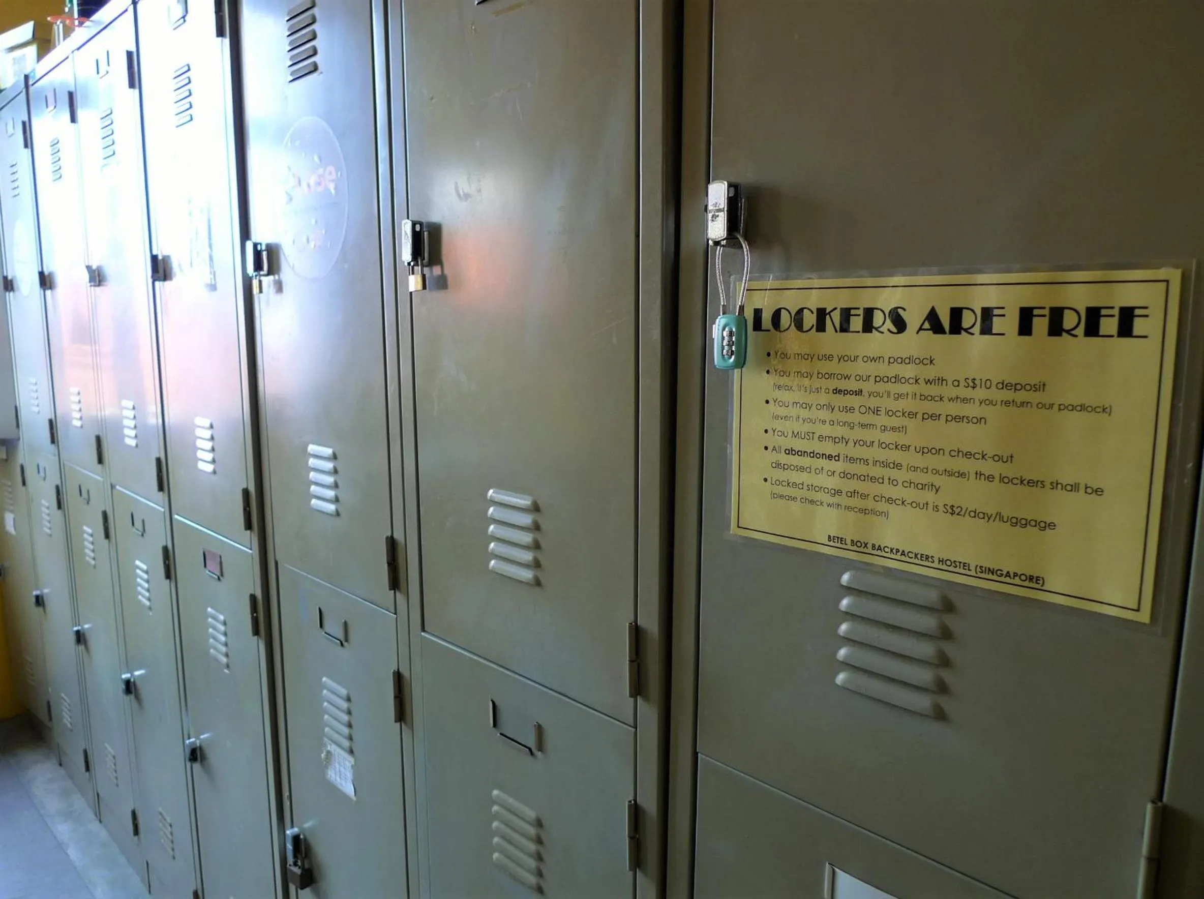 Area and facilities in Betel Box Backpackers Hostel