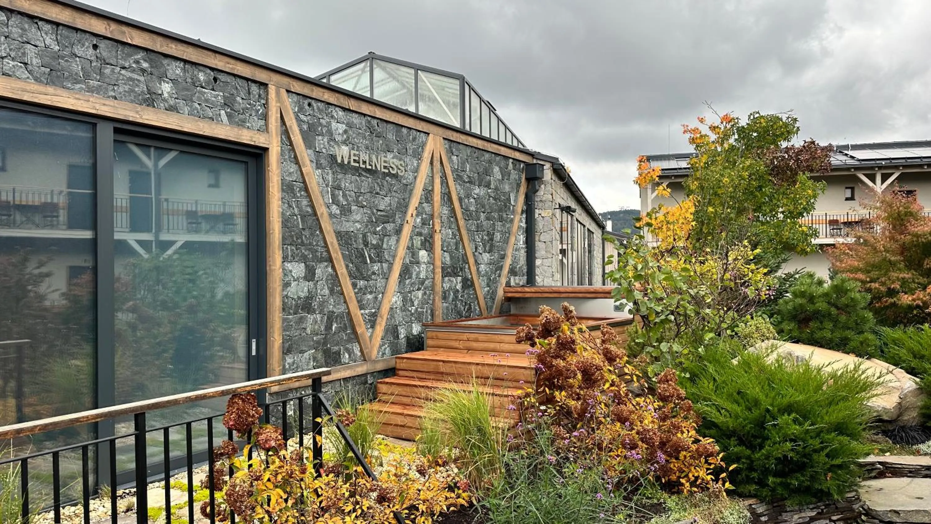 Garden view in Penzión & Wellness MERIDIANA Bojnice rezort