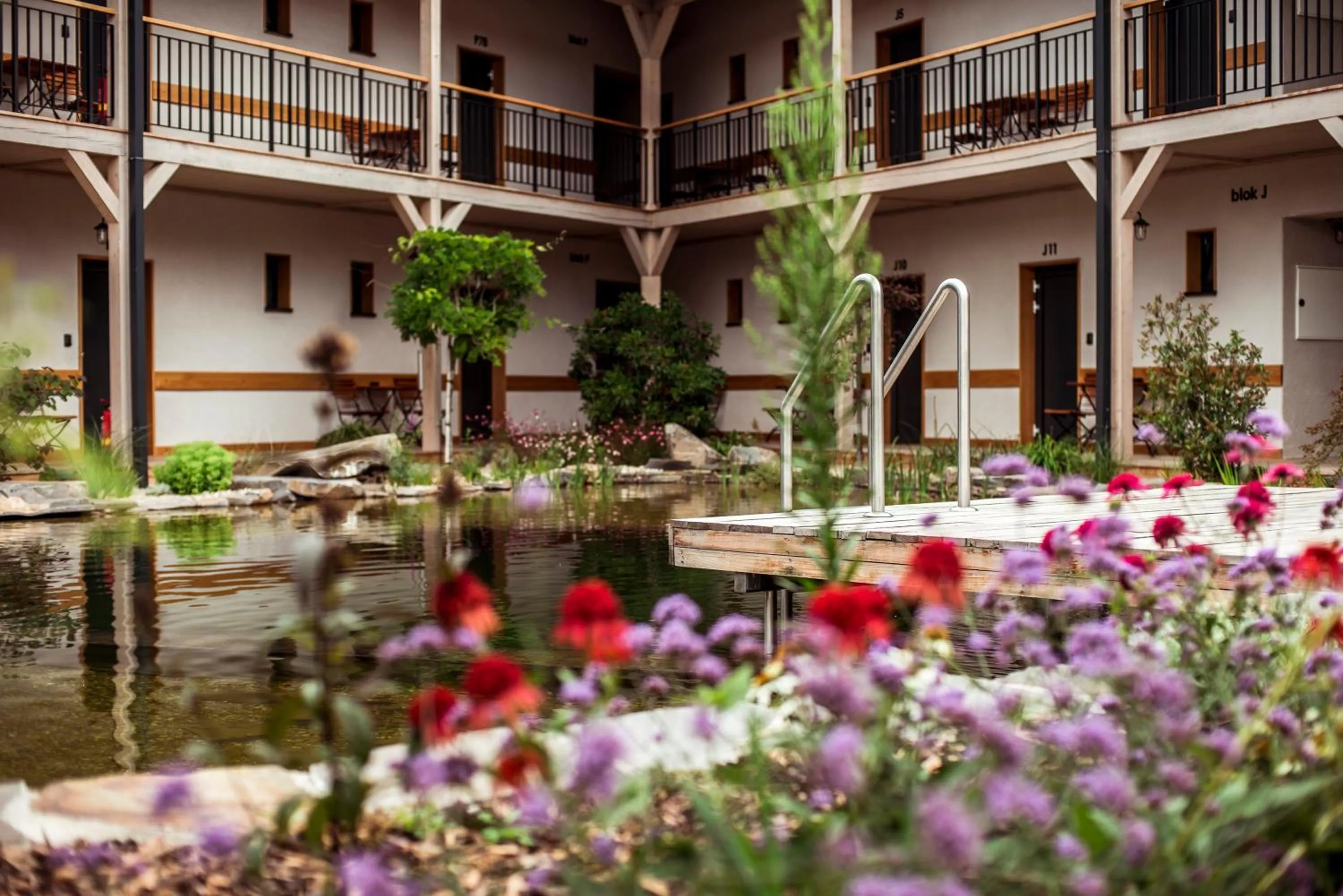 Garden view in Penzión & Wellness MERIDIANA Bojnice rezort