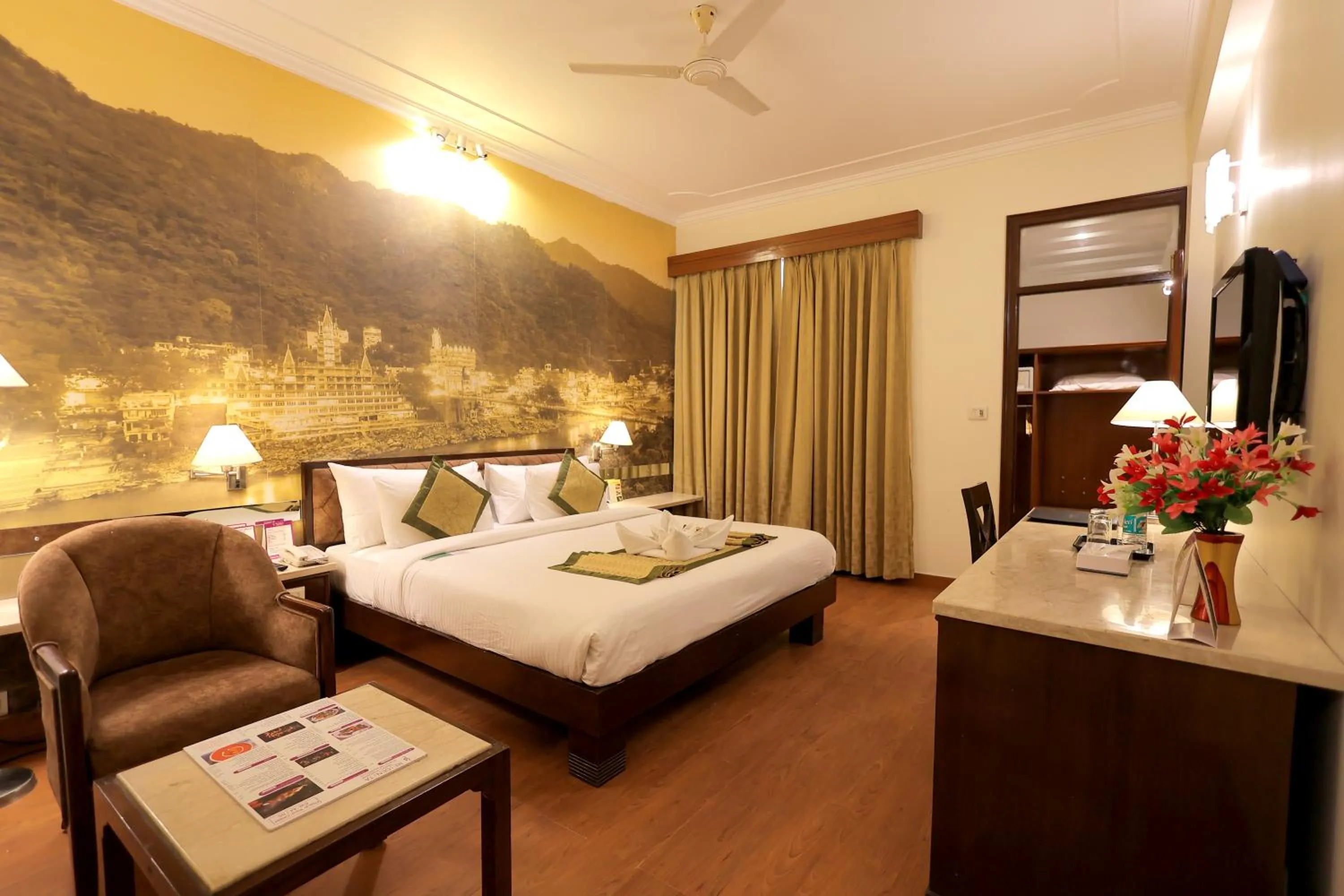 Balcony/Terrace, Bed in Regenta Orko's Haridwar, Motichur , 10 min from Har ki Pauri