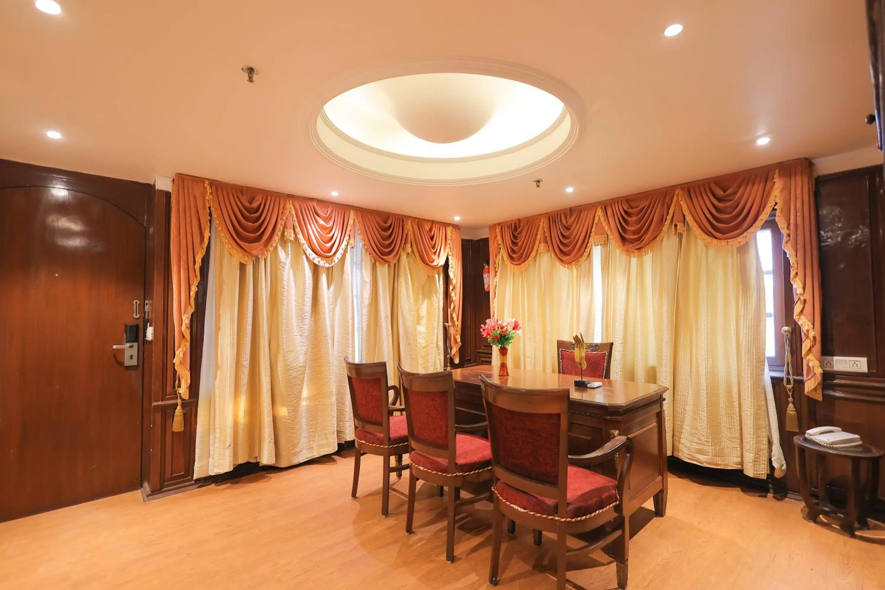 Seating area in Regenta Orko's Haridwar, Motichur , 10 min from Har ki Pauri