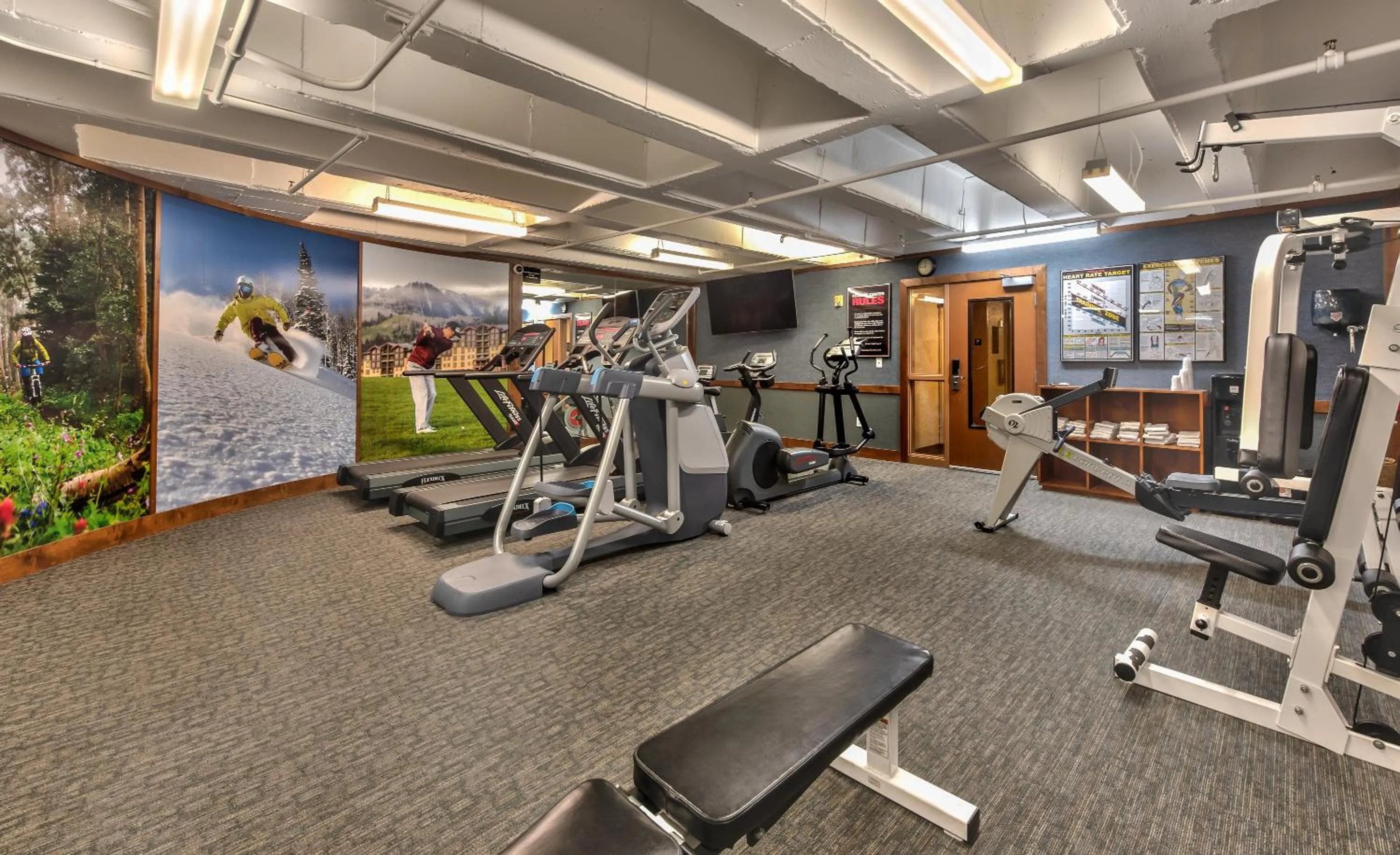 Fitness centre/facilities in Superior Ski In Ski out, Top floor Penthouse, Pool, Hot Tubs Conde Nast Forbes Award Winner B508