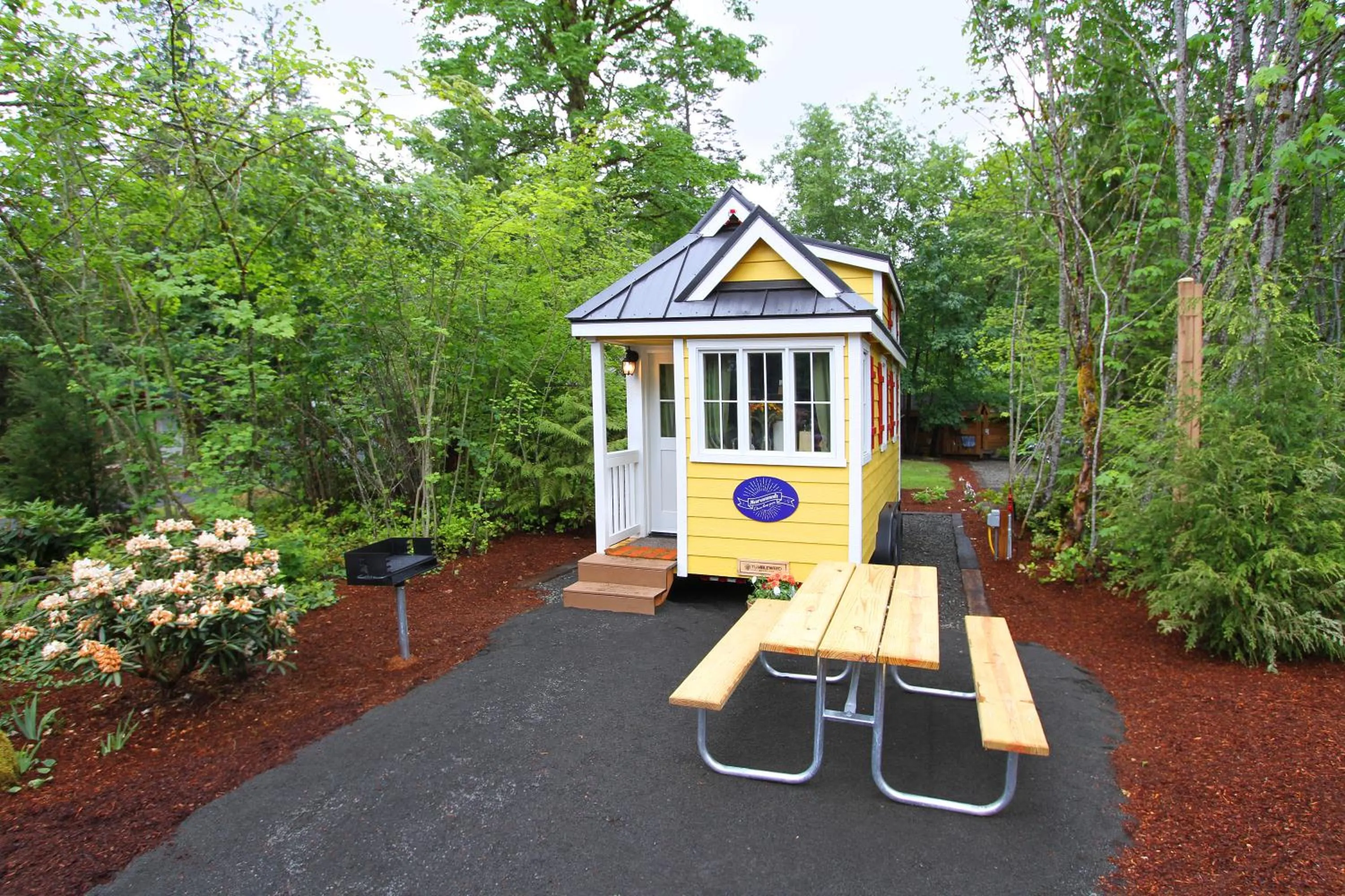 Patio in Mt Hood Tiny House Village
