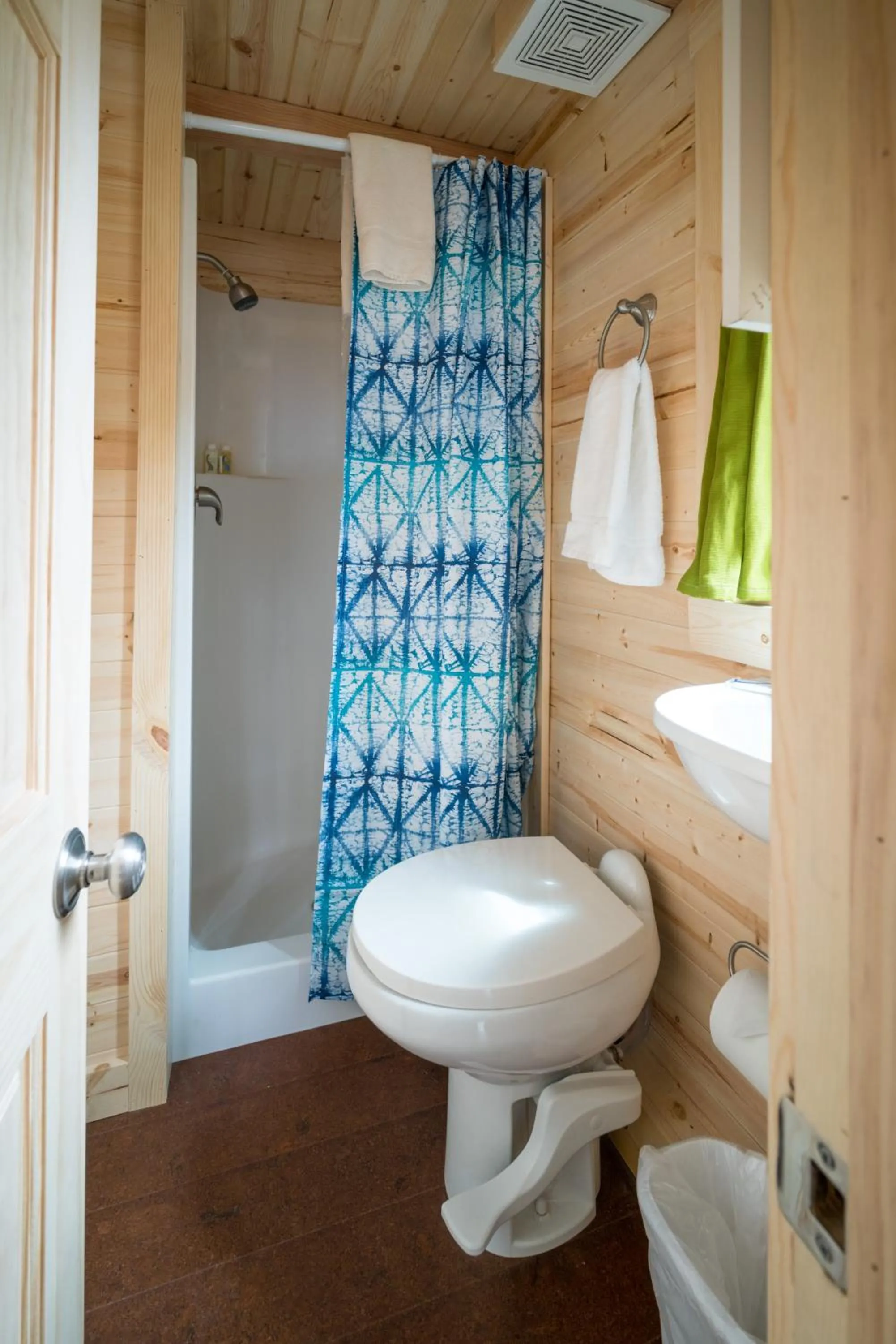 Shower in Mt Hood Tiny House Village