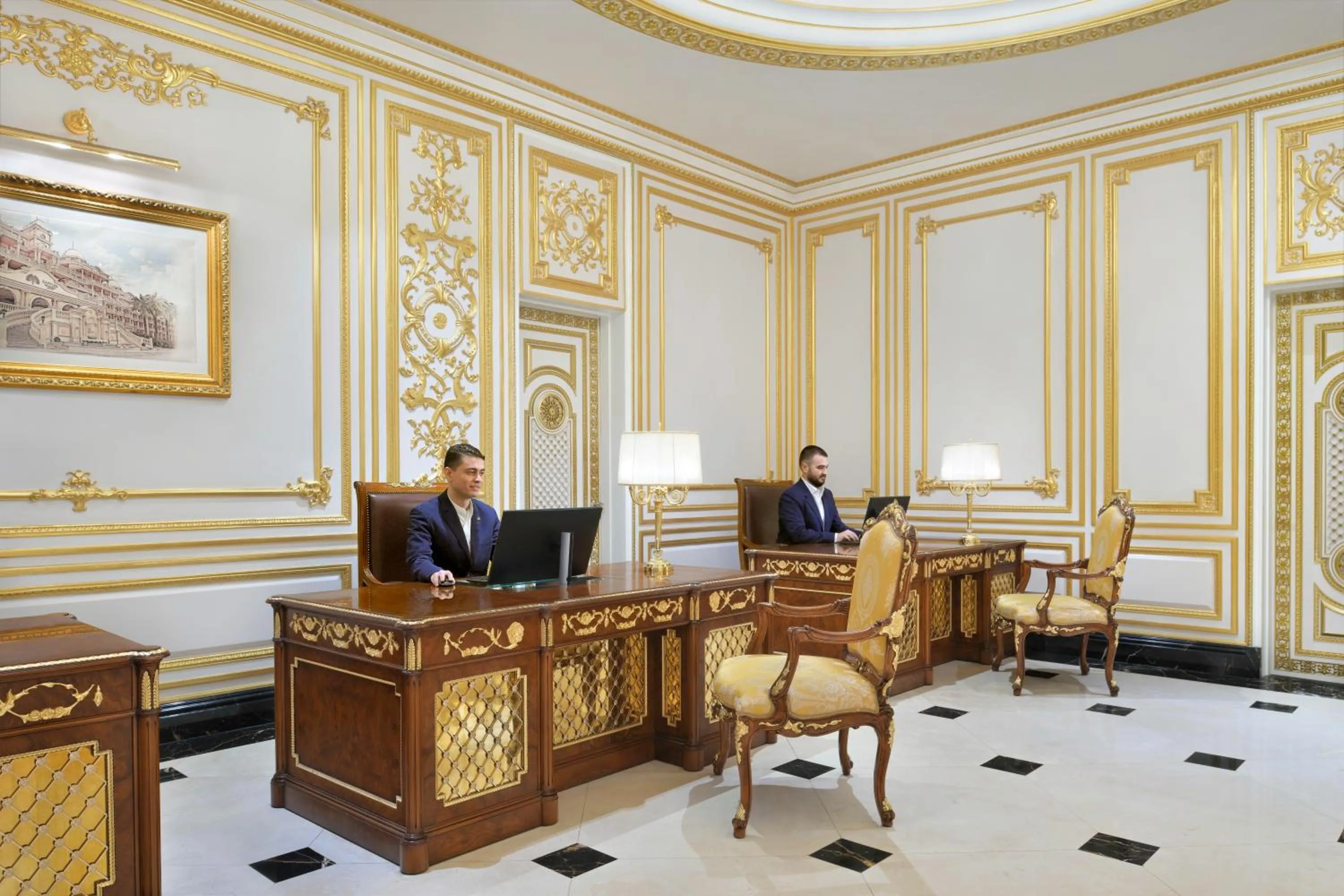 Lobby or reception in Raffles The Palm